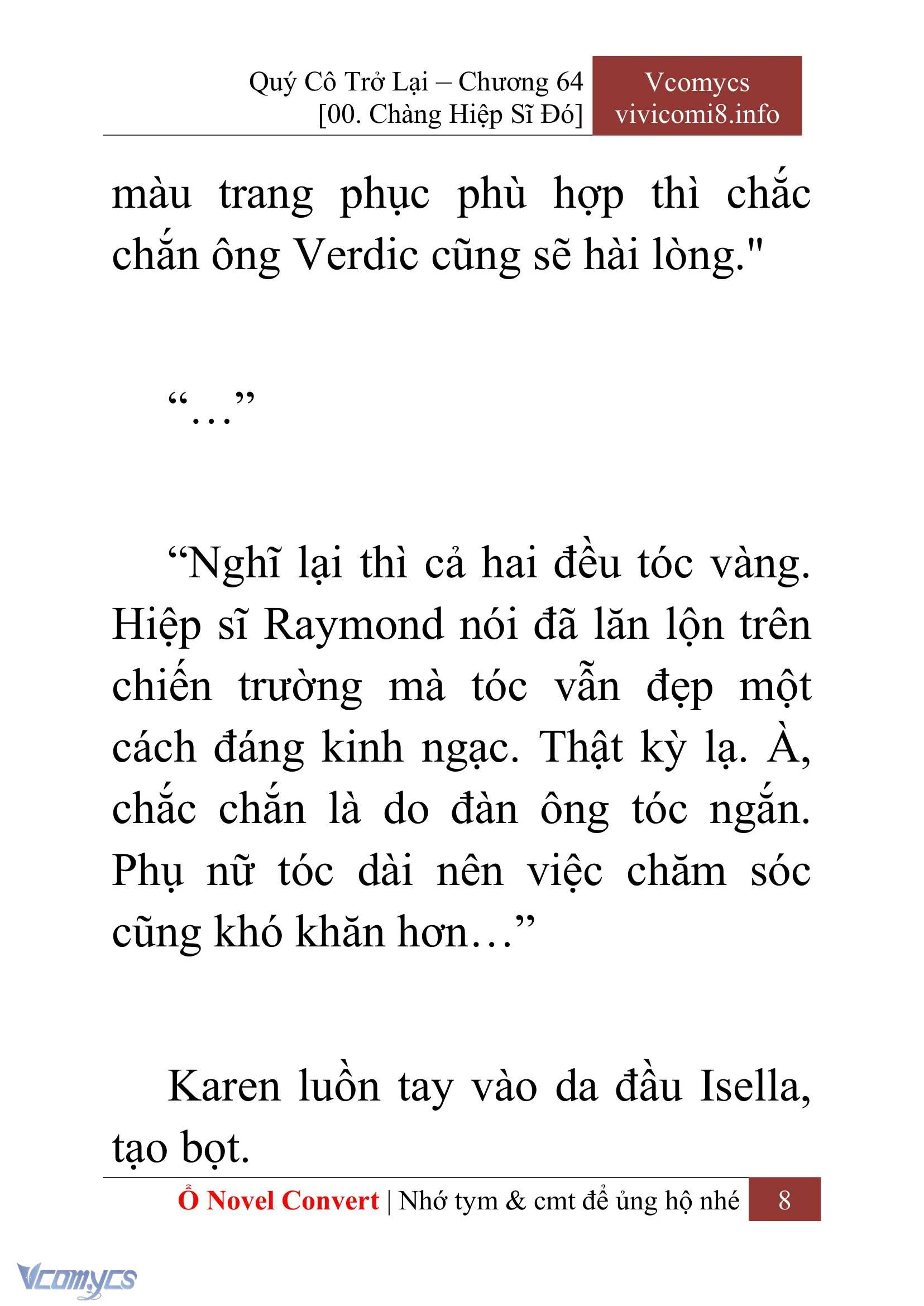 [Novel] Quý Cô Trở Lại Chapter  64 - 10