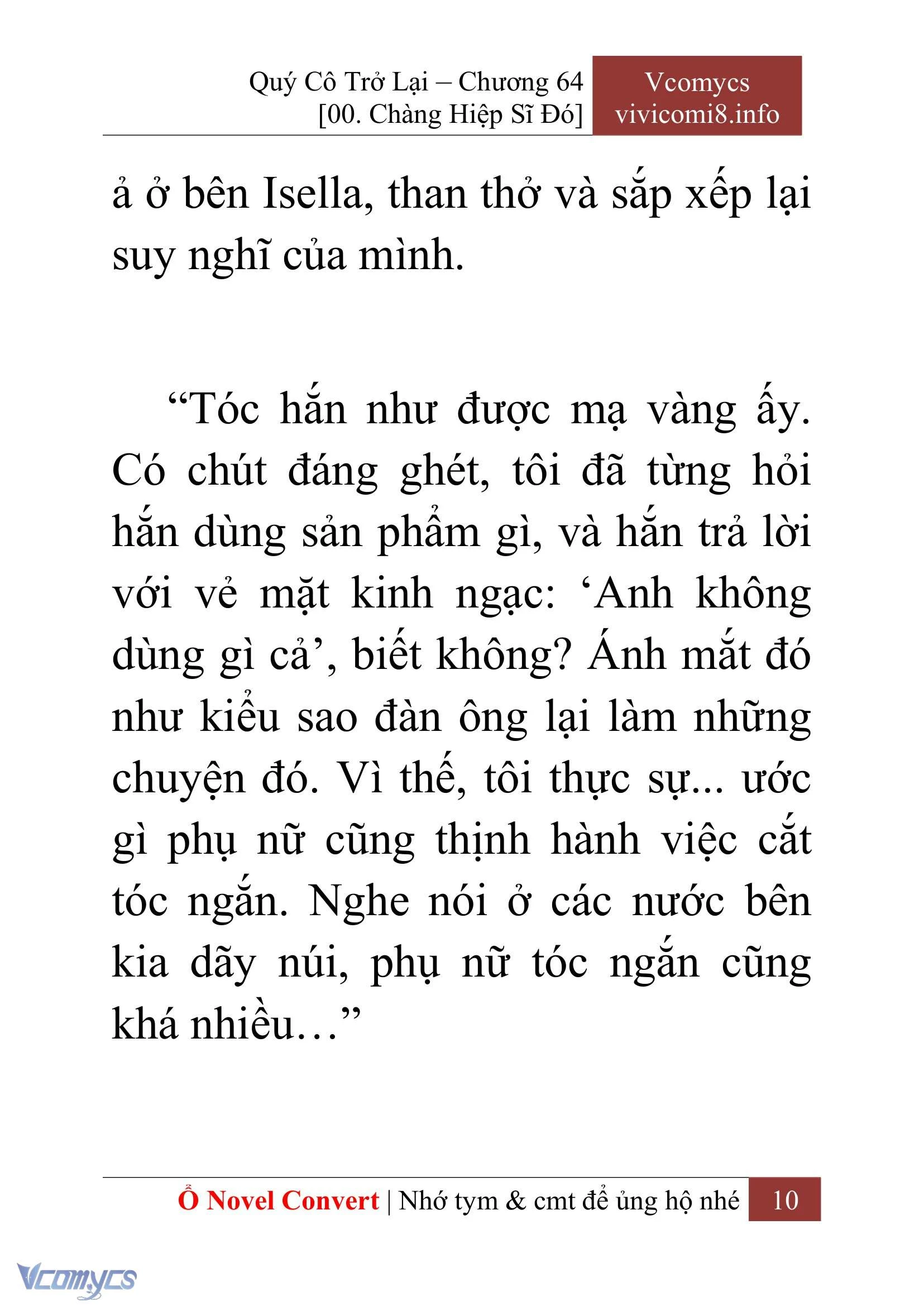 [Novel] Quý Cô Trở Lại Chapter  64 - 12