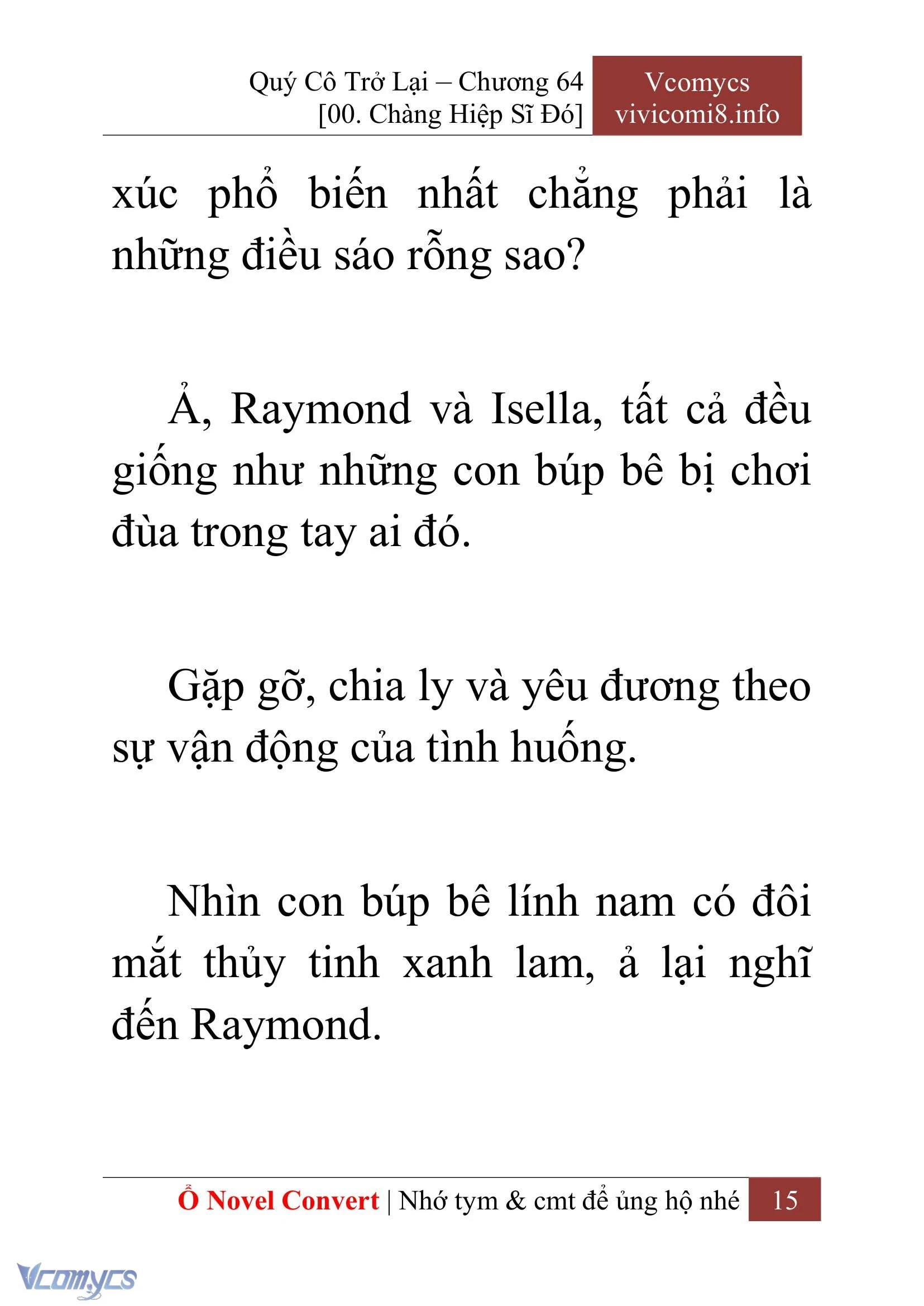 [Novel] Quý Cô Trở Lại Chapter  64 - 17