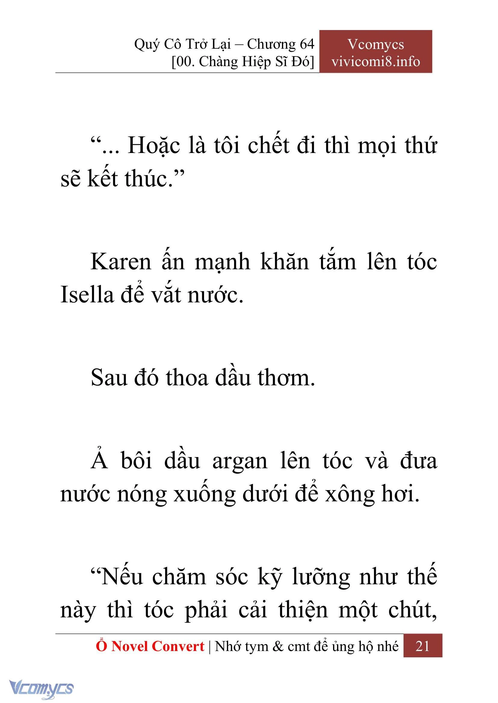 [Novel] Quý Cô Trở Lại Chapter  64 - 23