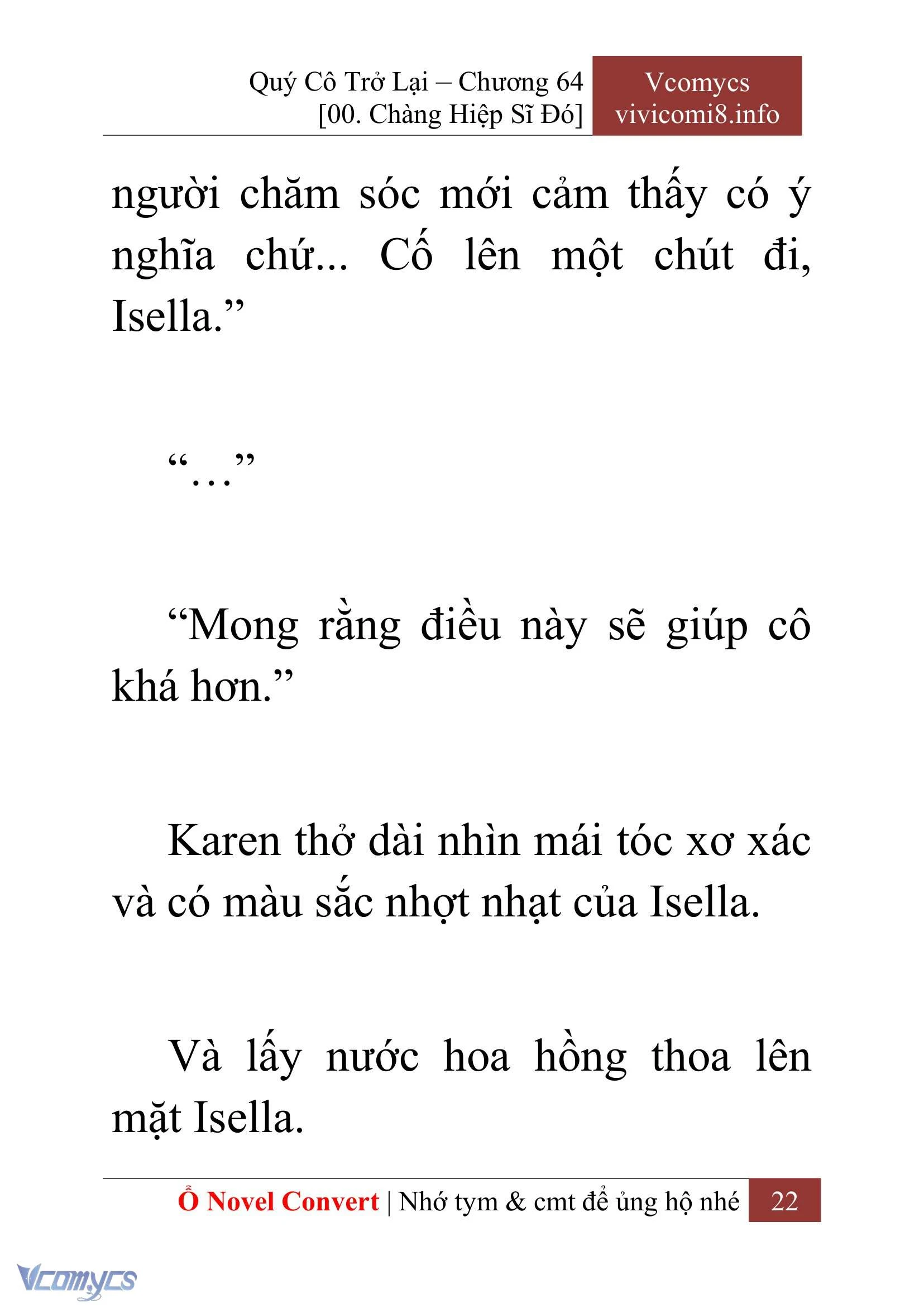 [Novel] Quý Cô Trở Lại Chapter  64 - 24