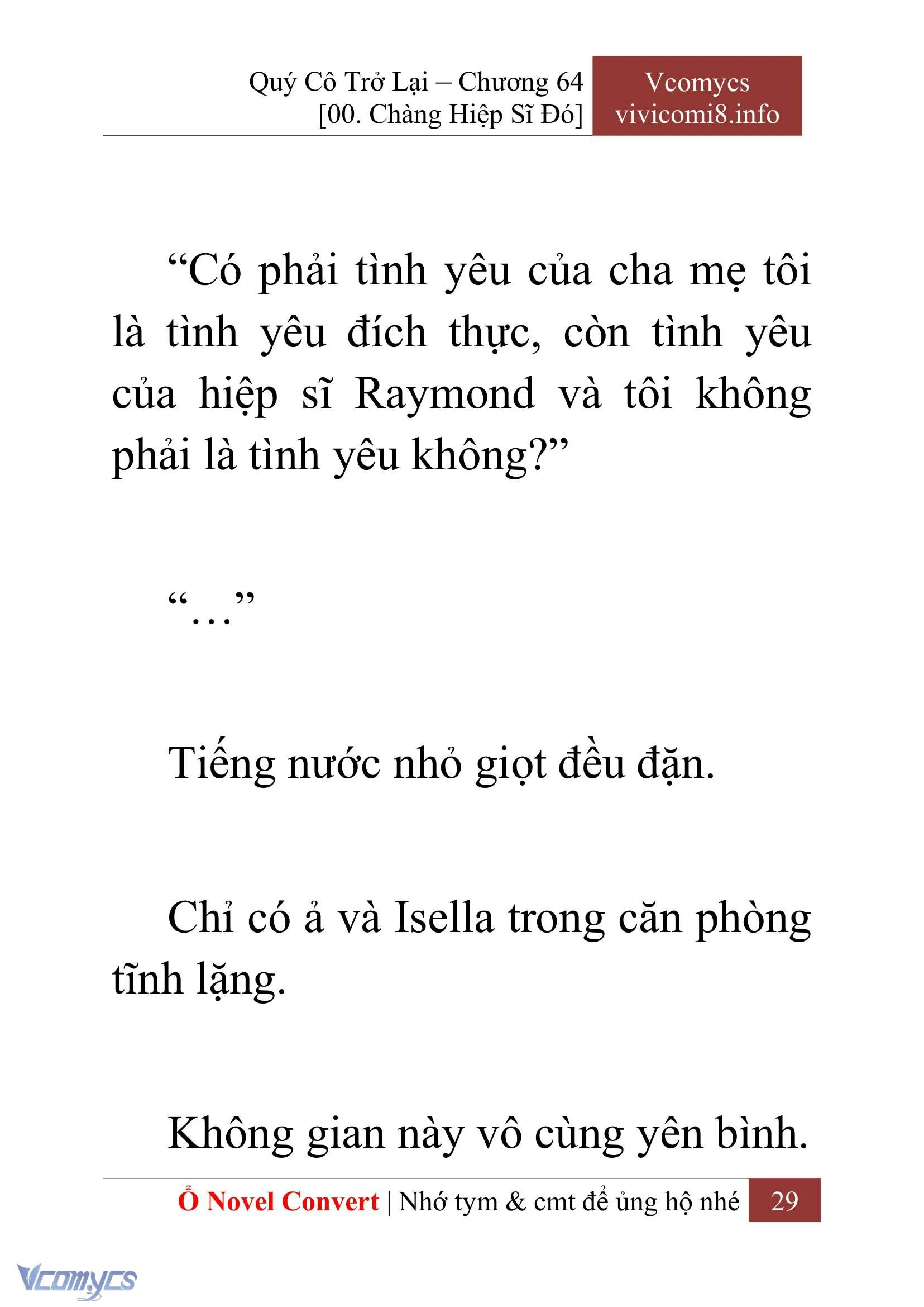 [Novel] Quý Cô Trở Lại Chapter  64 - 31