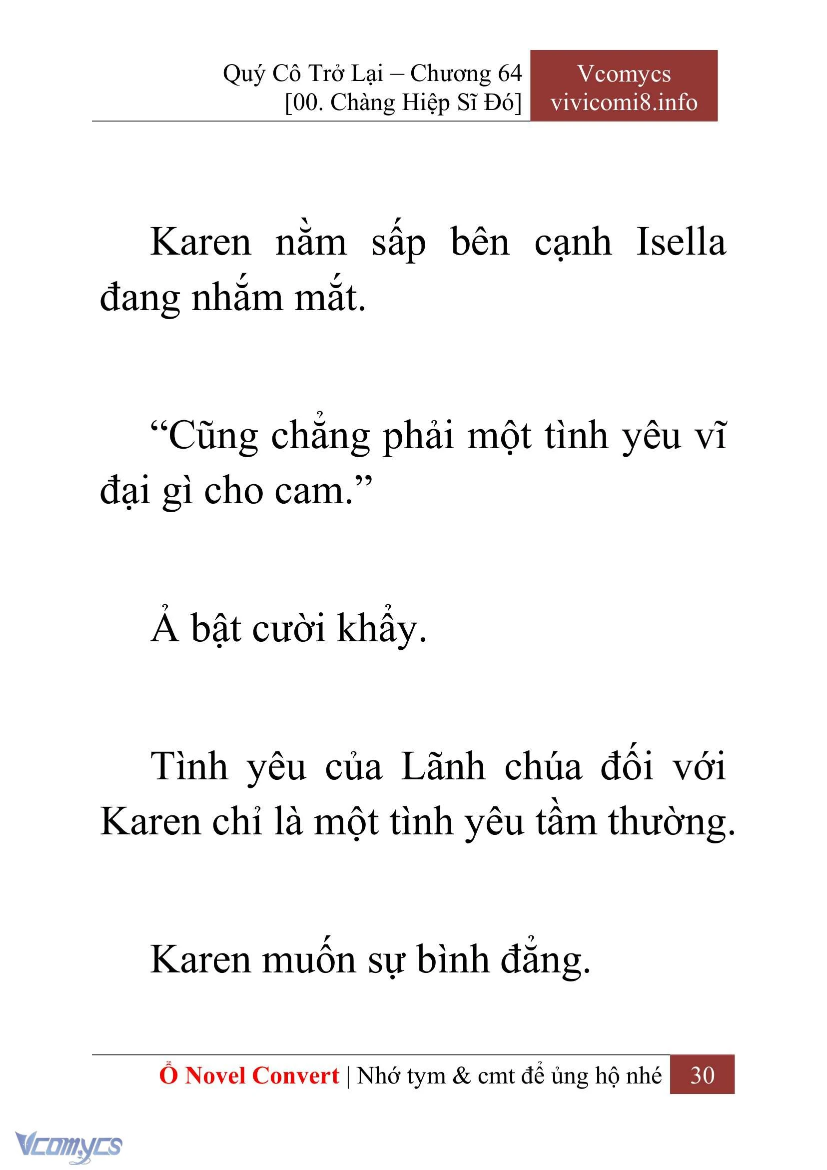 [Novel] Quý Cô Trở Lại Chapter  64 - 32