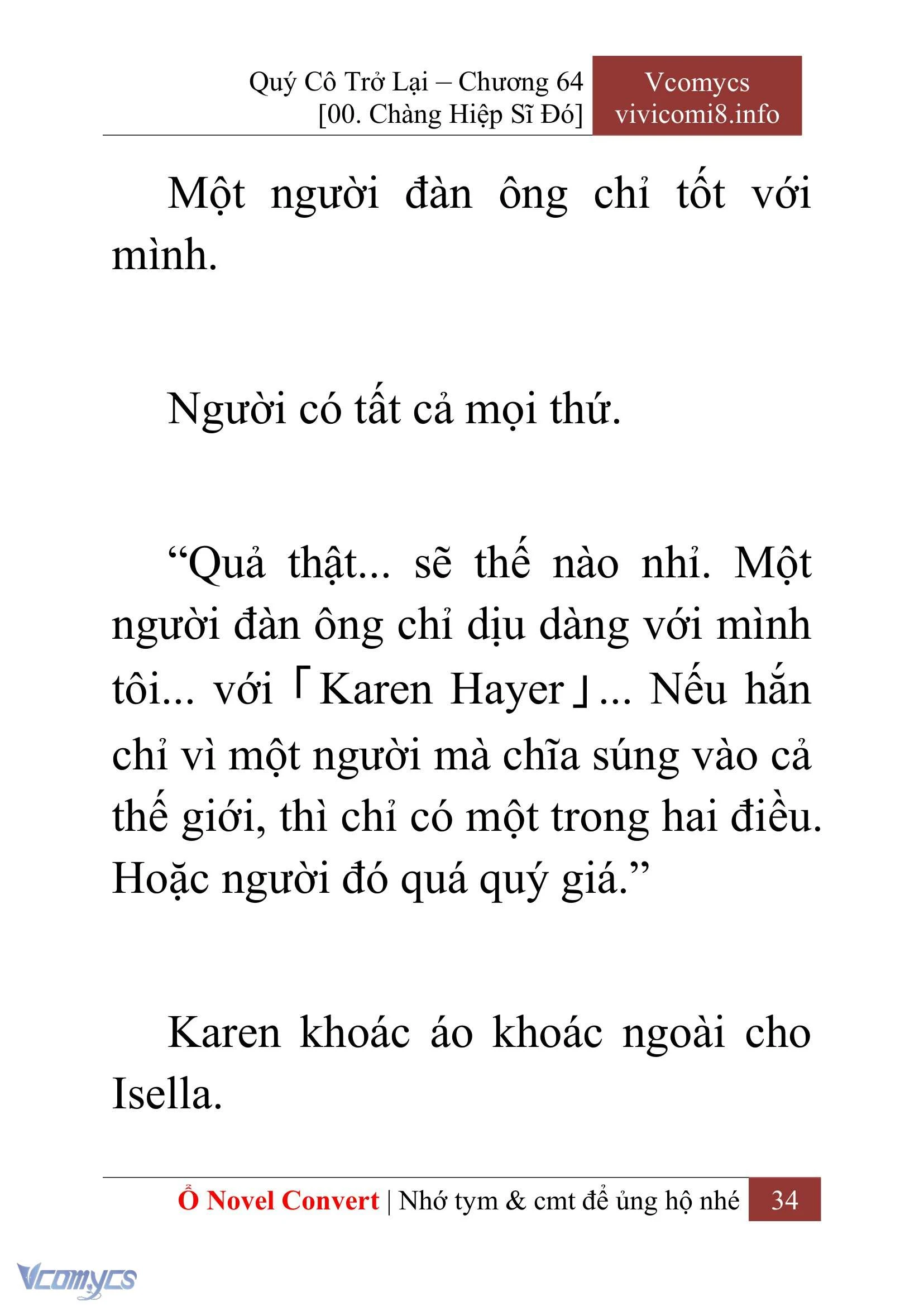 [Novel] Quý Cô Trở Lại Chapter  64 - 36