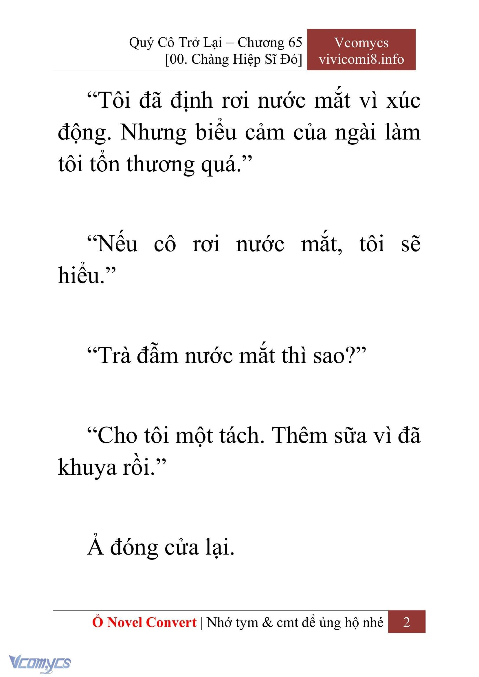 [Novel] Quý Cô Trở Lại Chapter  65 - 4