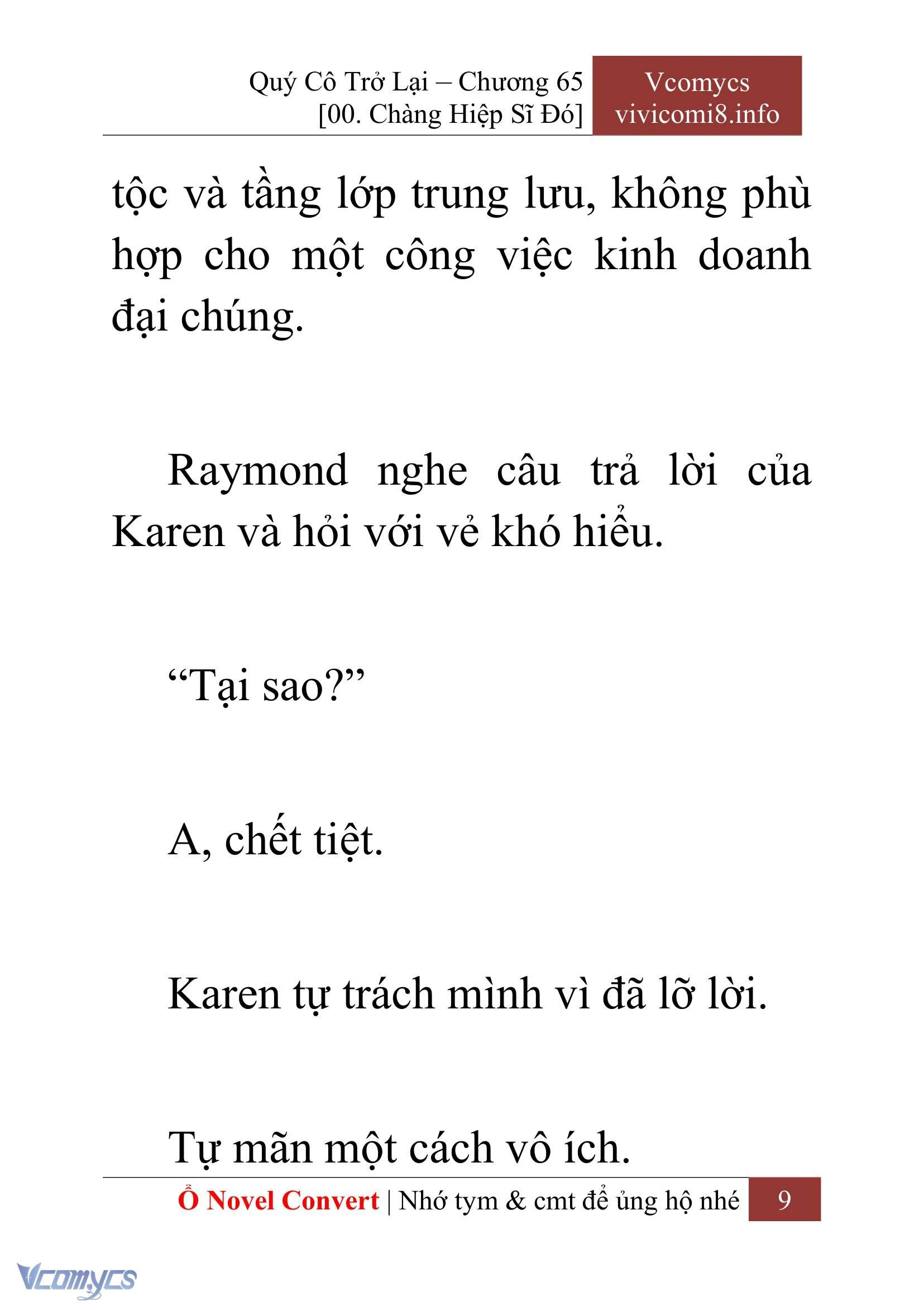 [Novel] Quý Cô Trở Lại Chapter  65 - 11