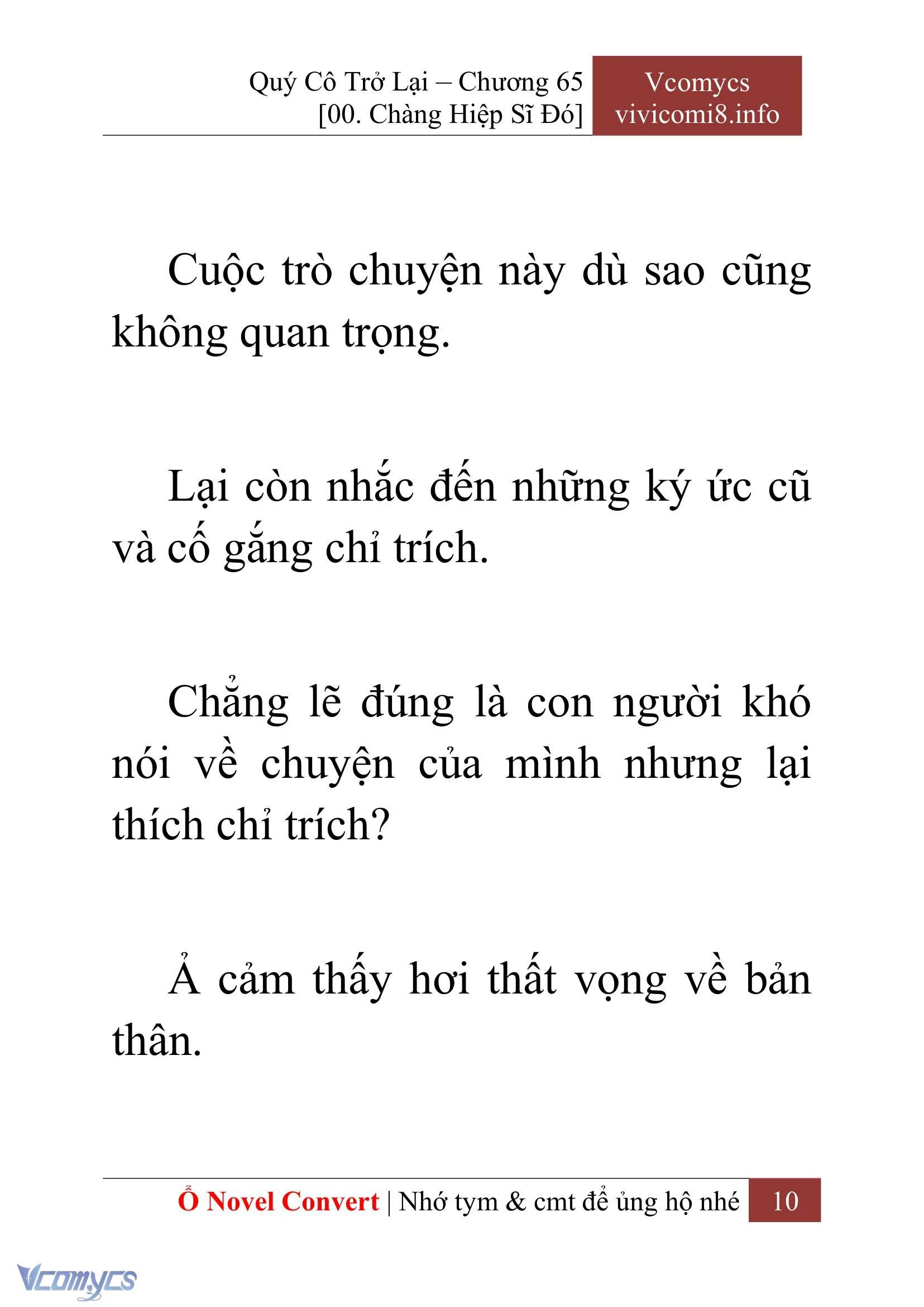 [Novel] Quý Cô Trở Lại Chapter  65 - 12