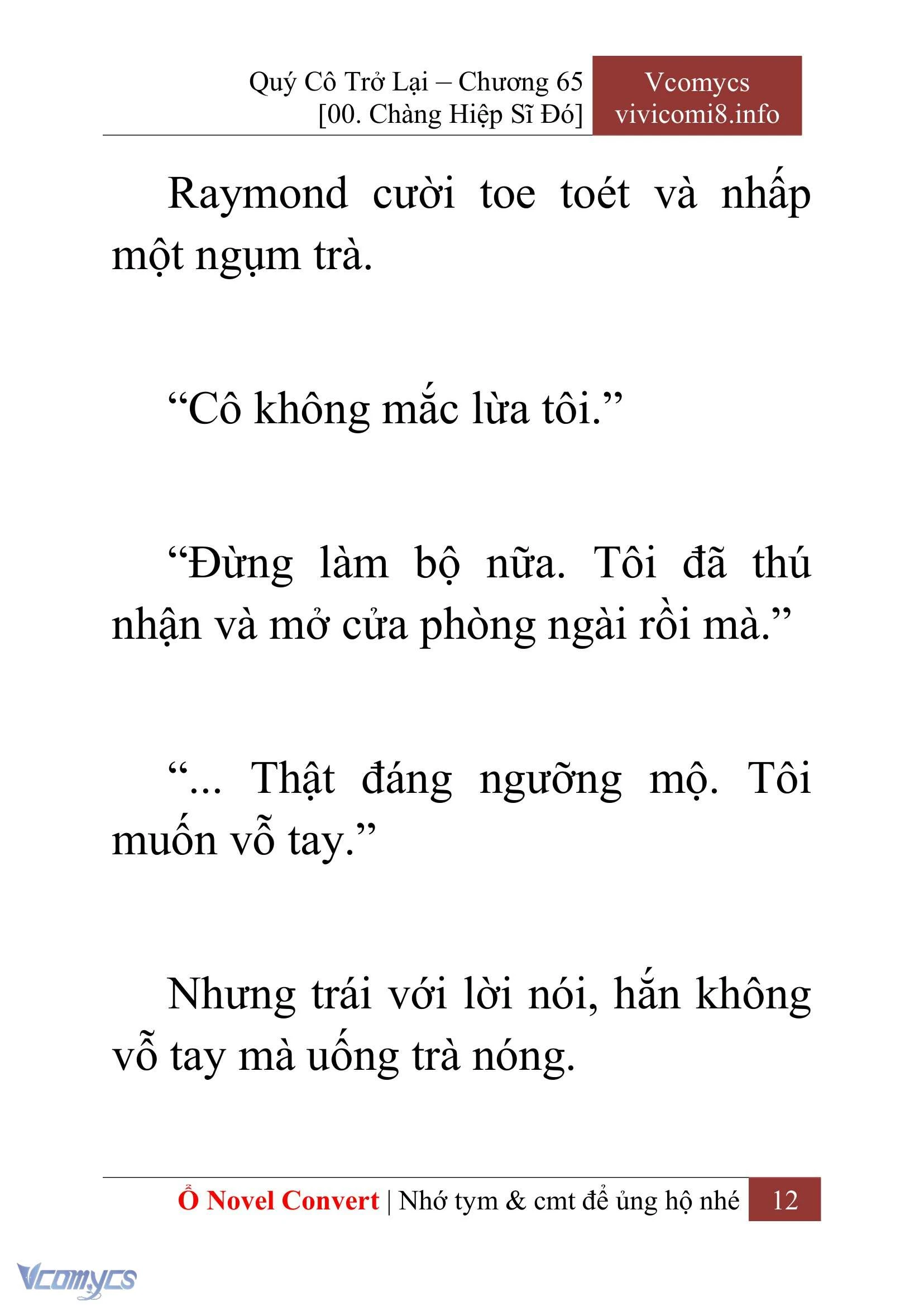 [Novel] Quý Cô Trở Lại Chapter  65 - 14
