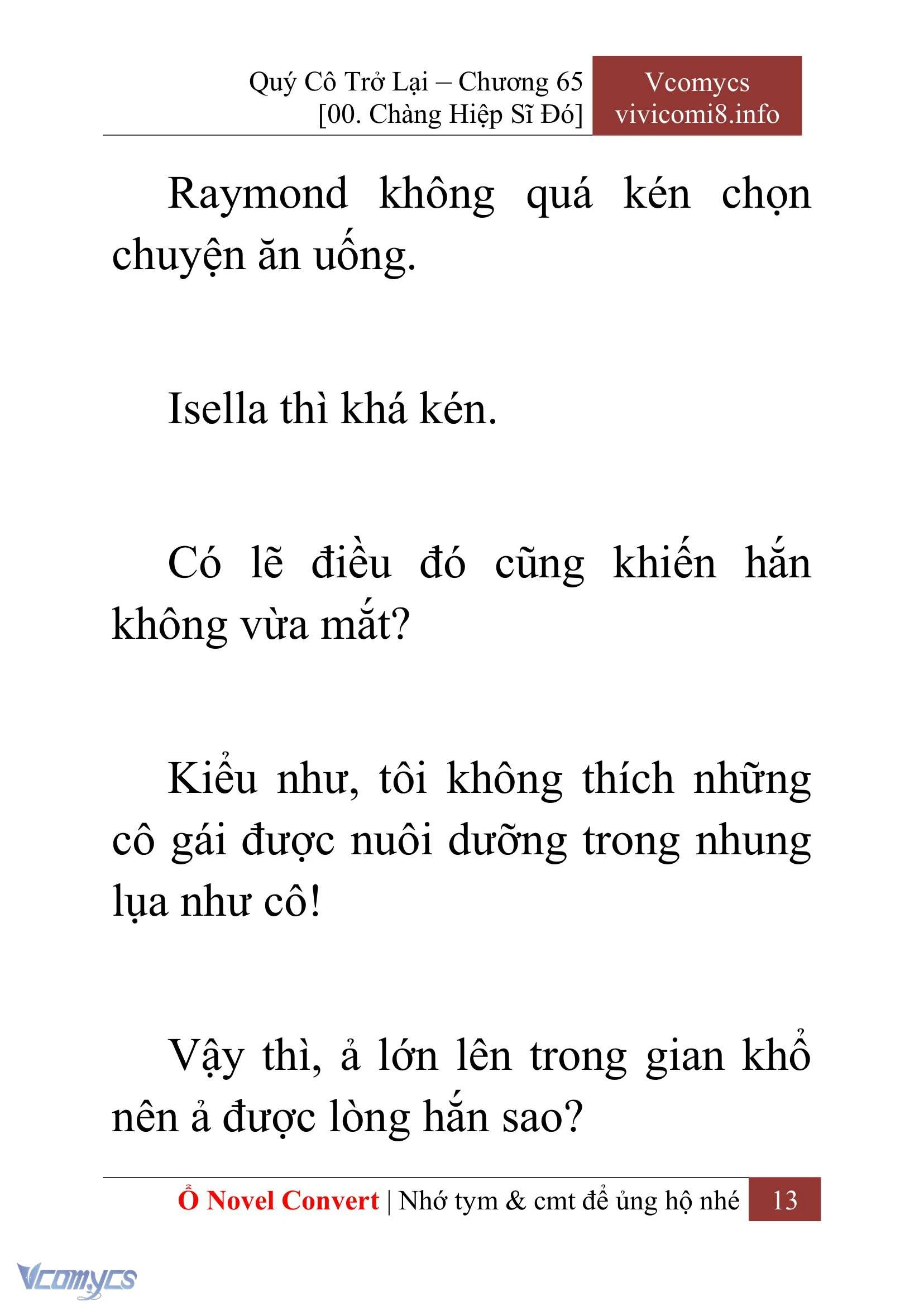 [Novel] Quý Cô Trở Lại Chapter  65 - 15