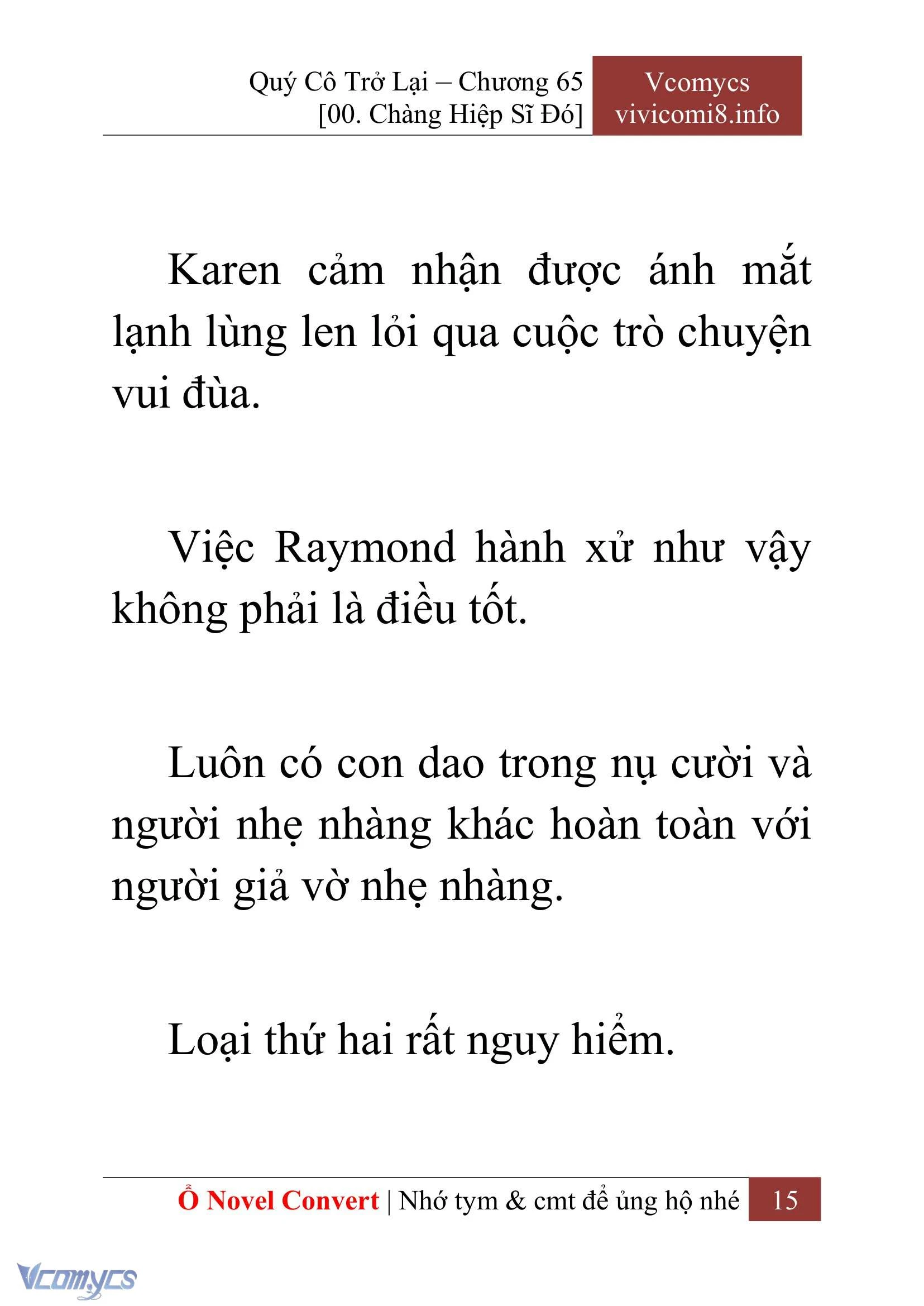 [Novel] Quý Cô Trở Lại Chapter  65 - 17