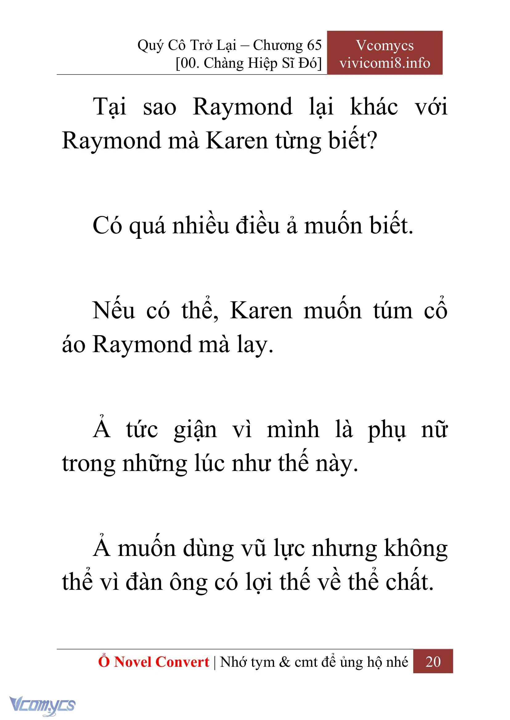 [Novel] Quý Cô Trở Lại Chapter  65 - 22