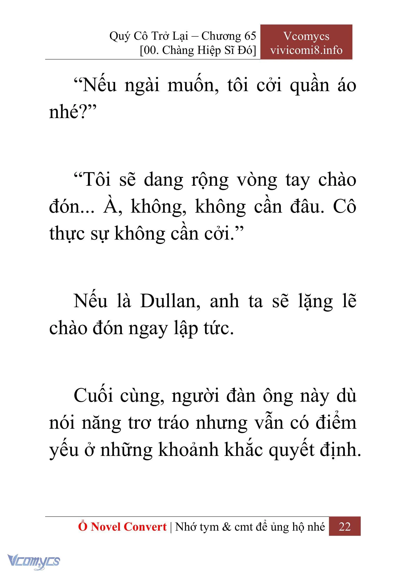 [Novel] Quý Cô Trở Lại Chapter  65 - 24