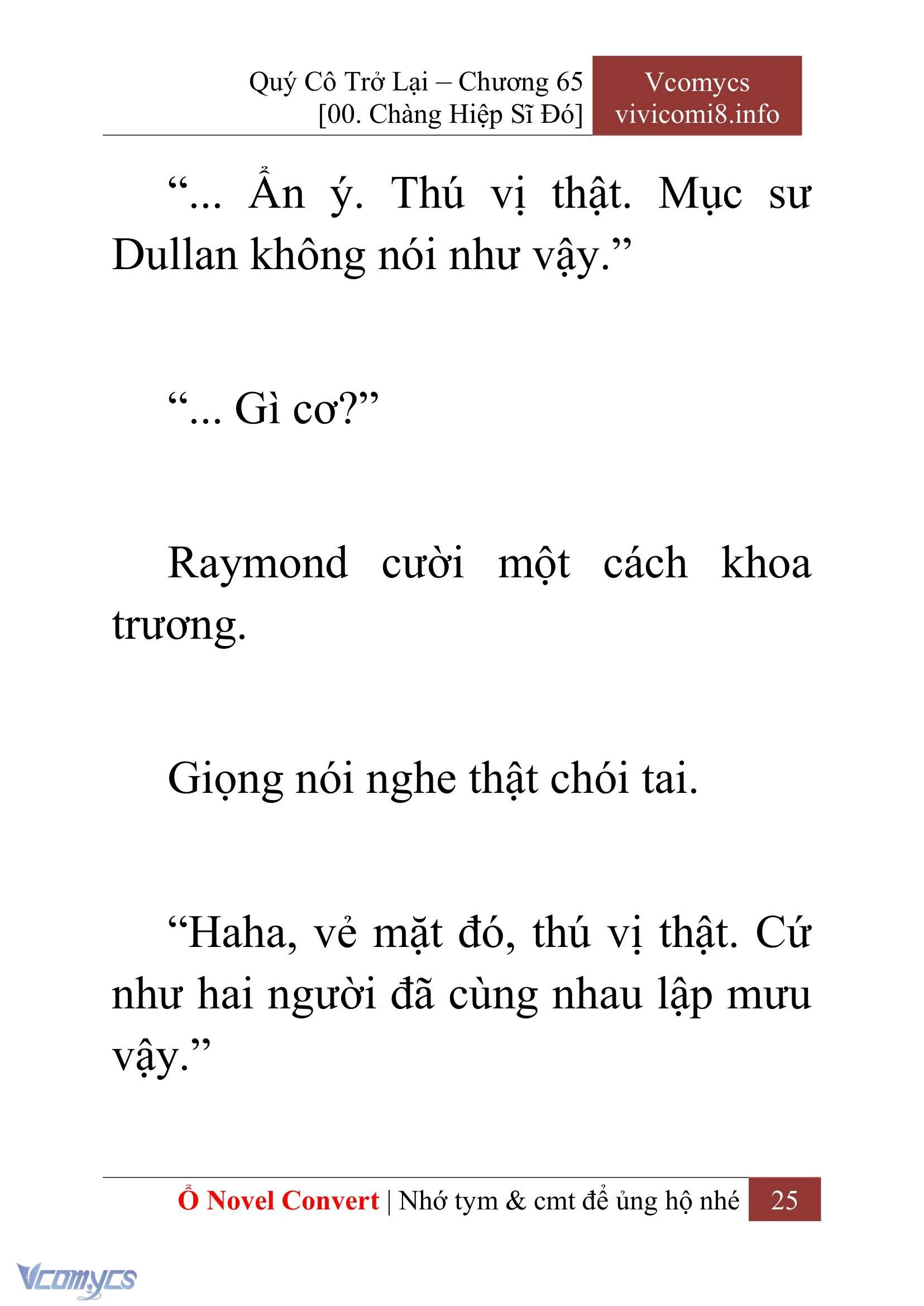 [Novel] Quý Cô Trở Lại Chapter  65 - 27