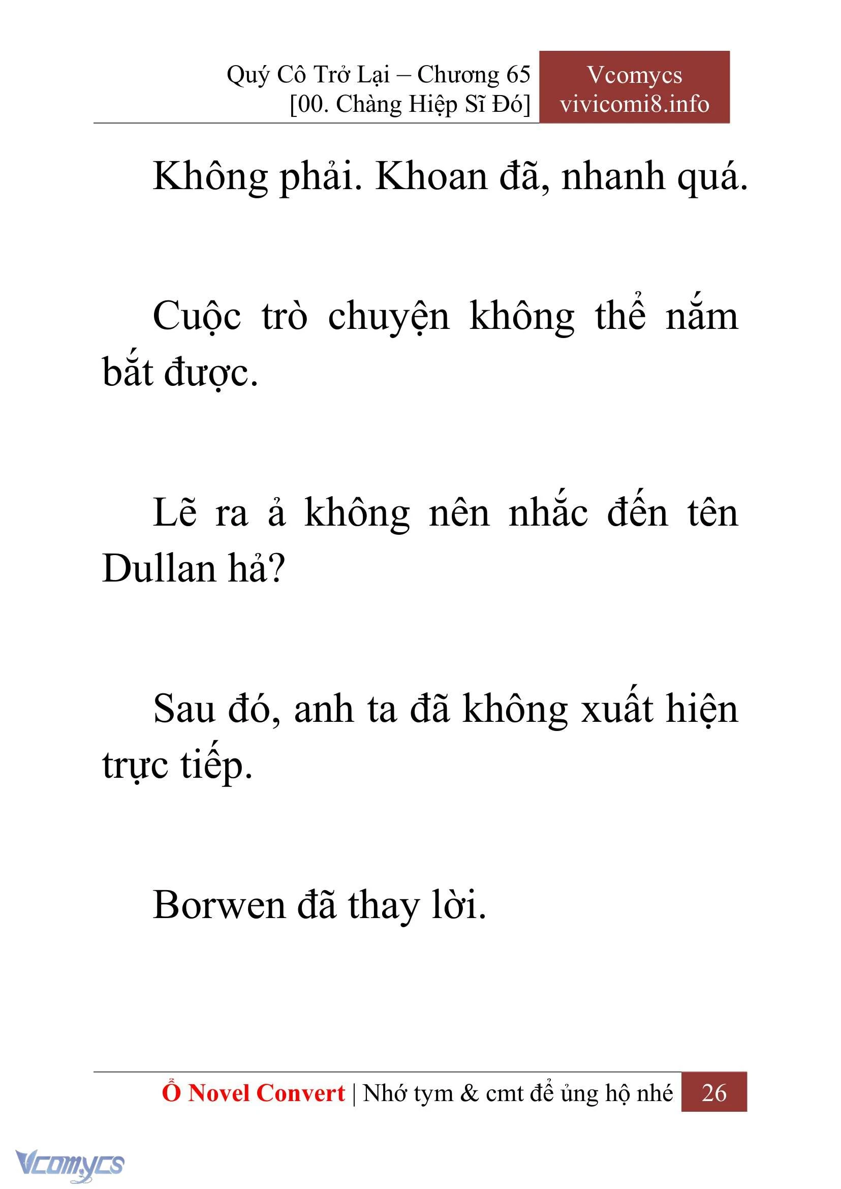 [Novel] Quý Cô Trở Lại Chapter  65 - 28