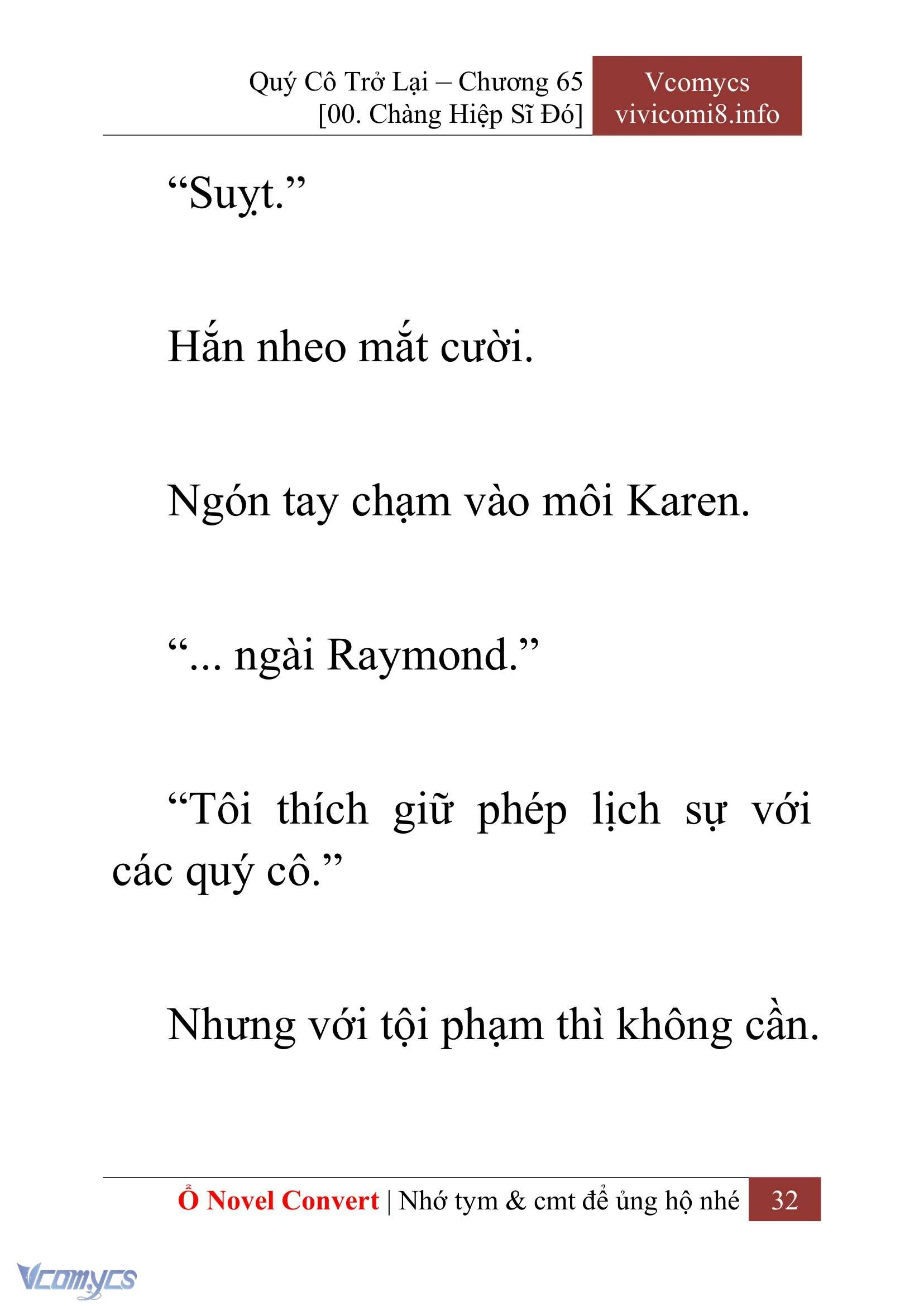 [Novel] Quý Cô Trở Lại Chapter  65 - 34