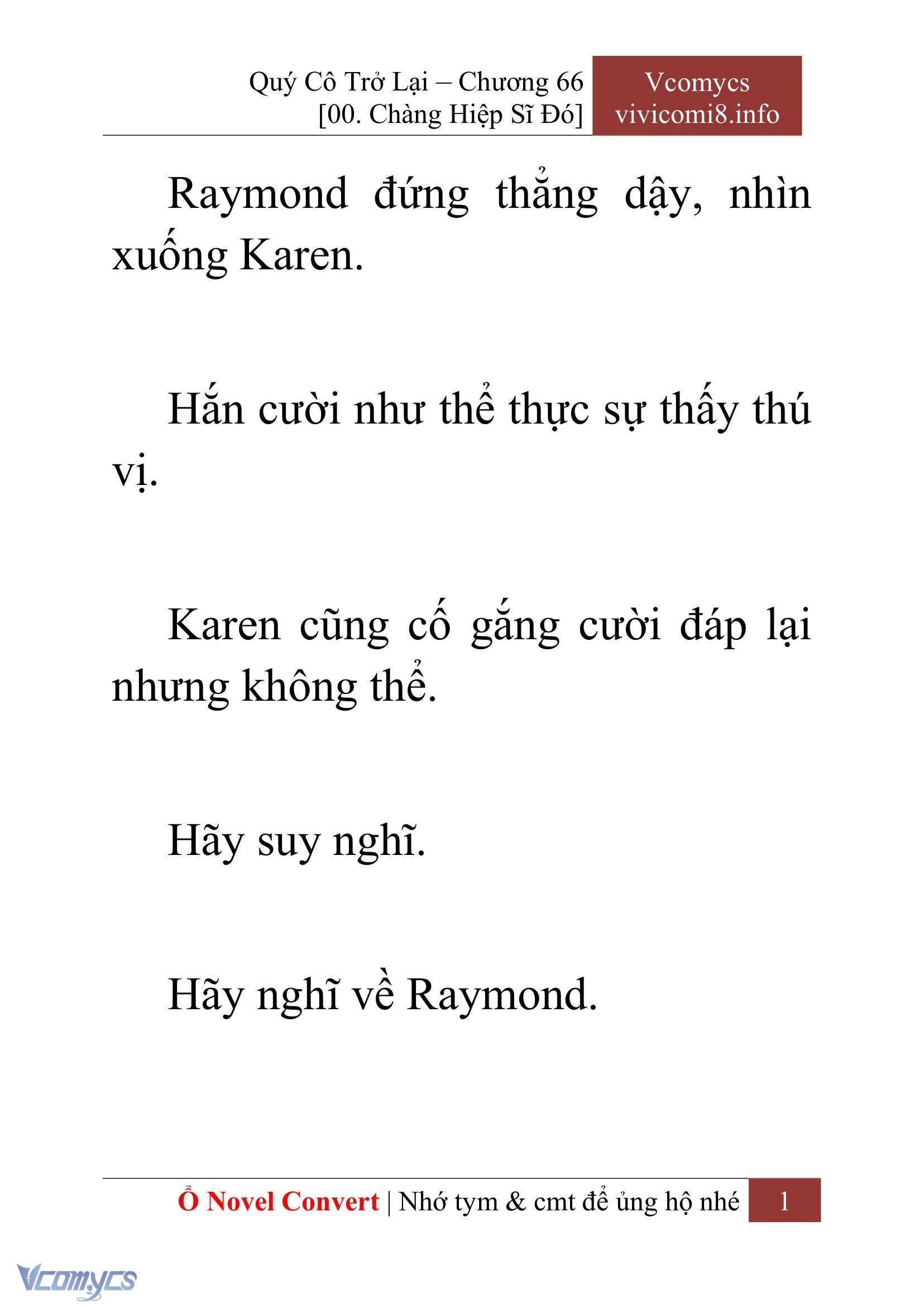 [Novel] Quý Cô Trở Lại Chapter  66 - 3