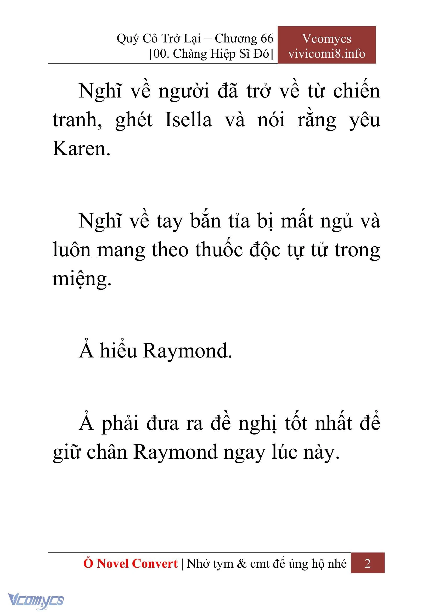 [Novel] Quý Cô Trở Lại Chapter  66 - 4