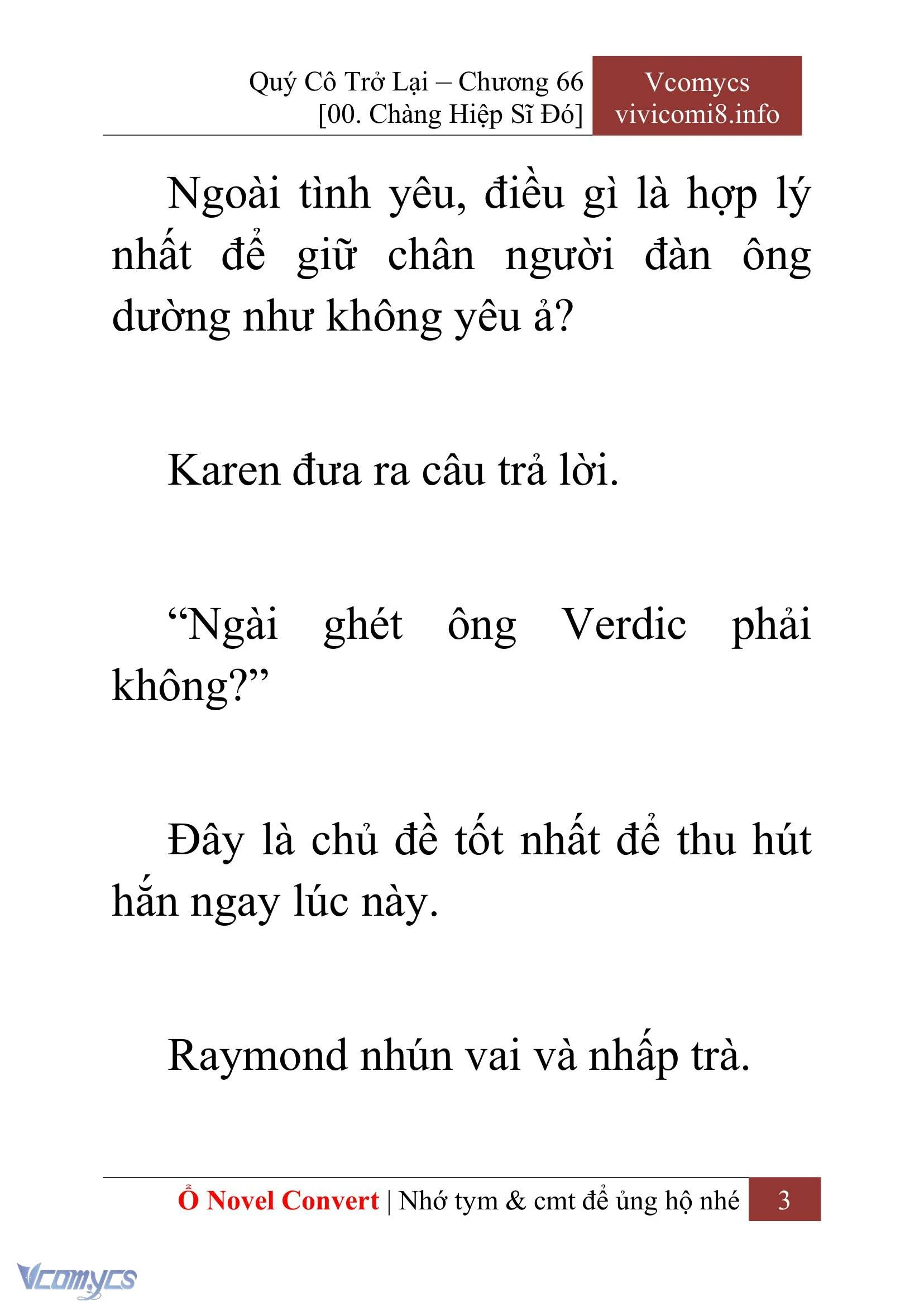 [Novel] Quý Cô Trở Lại Chapter  66 - 5