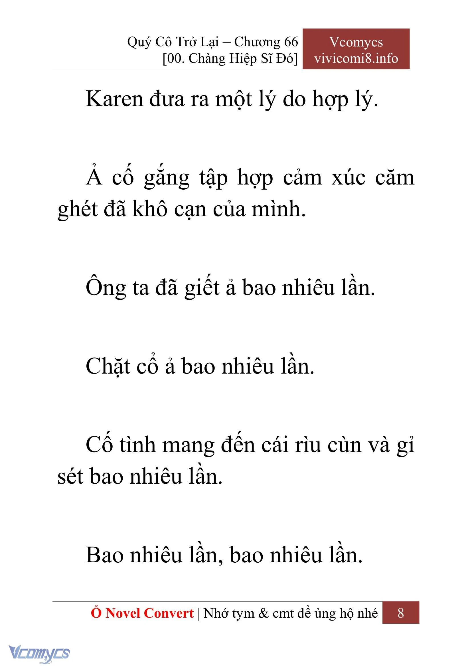 [Novel] Quý Cô Trở Lại Chapter  66 - 10