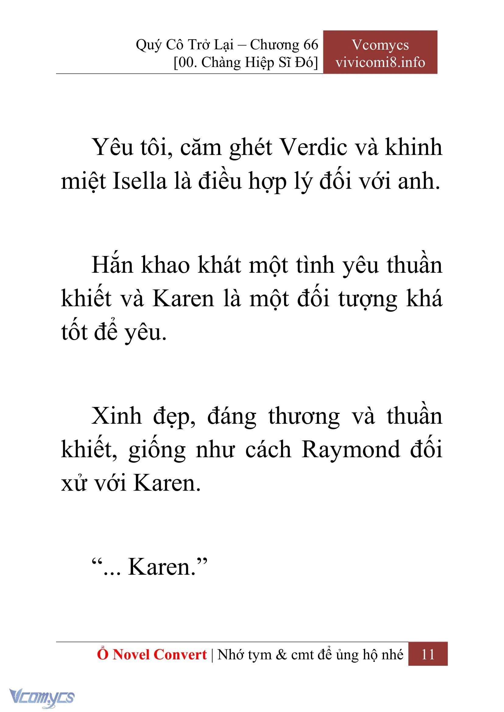 [Novel] Quý Cô Trở Lại Chapter  66 - 13