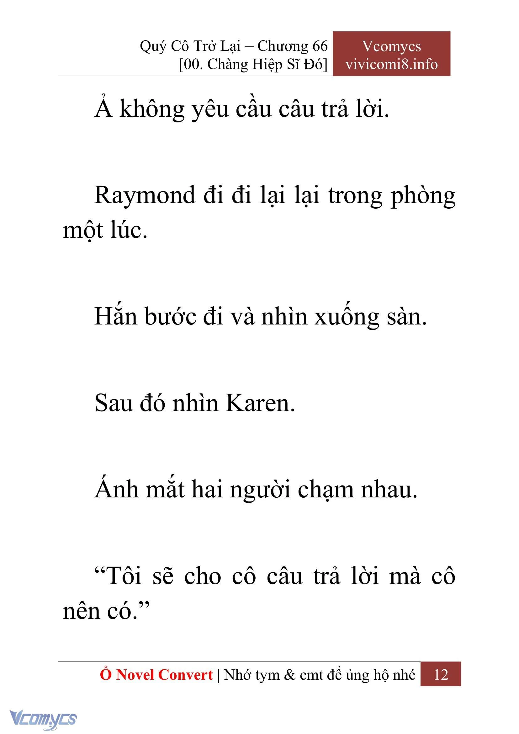 [Novel] Quý Cô Trở Lại Chapter  66 - 14