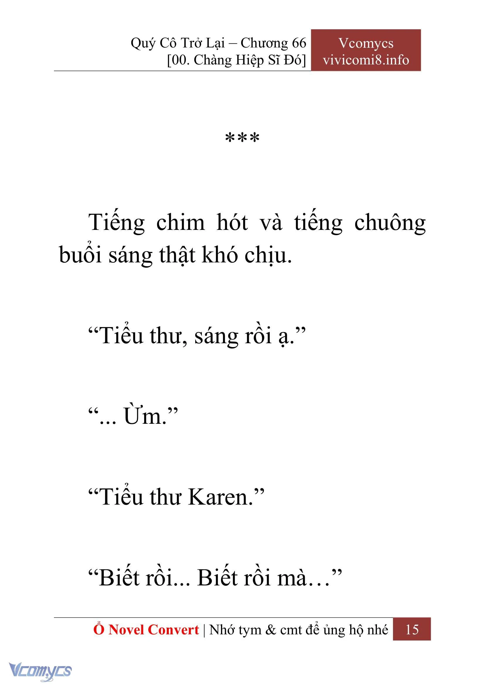 [Novel] Quý Cô Trở Lại Chapter  66 - 17
