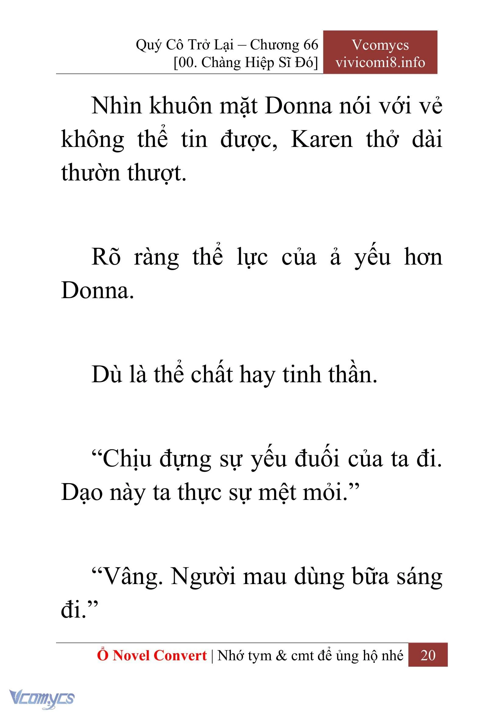 [Novel] Quý Cô Trở Lại Chapter  66 - 22