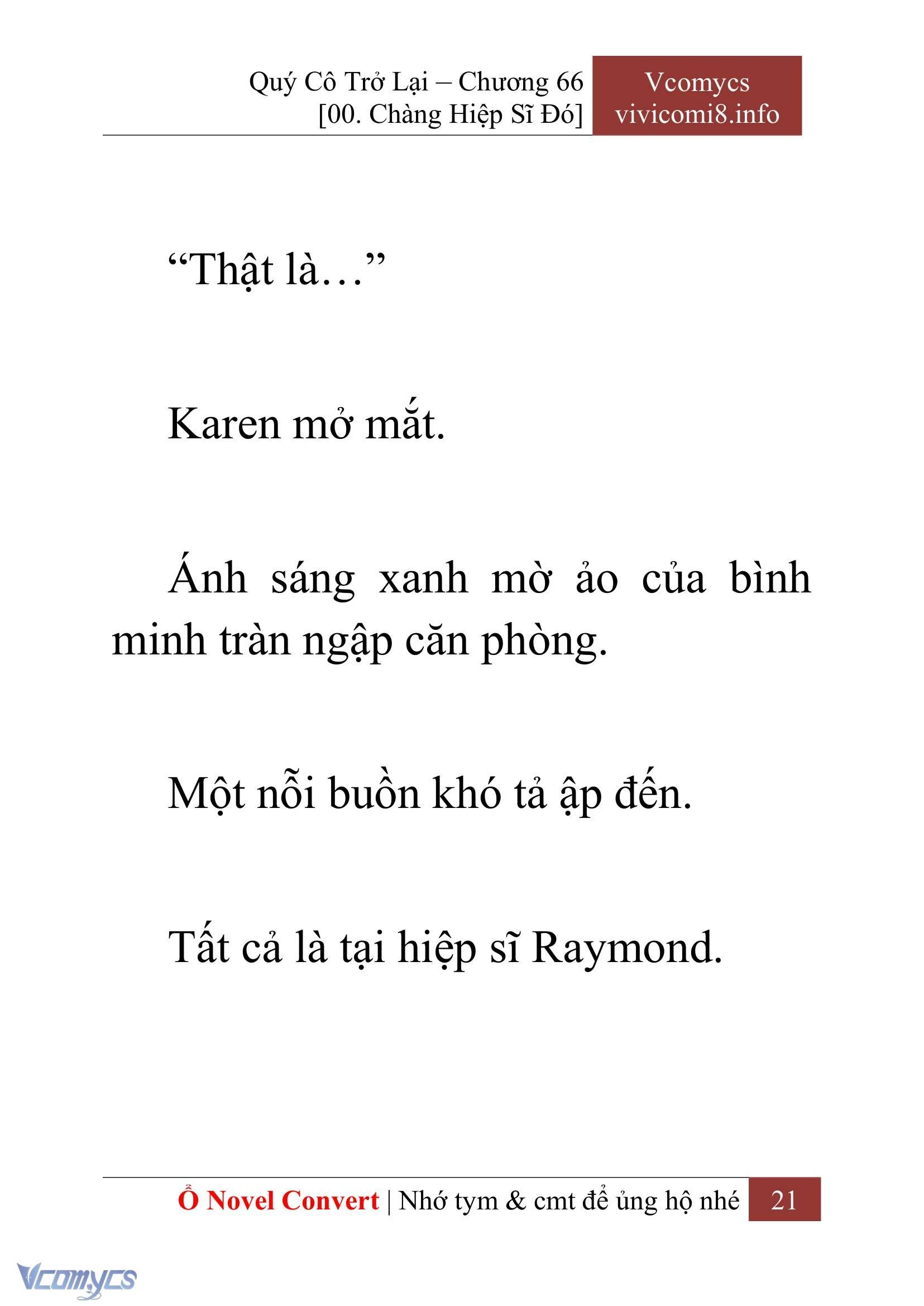 [Novel] Quý Cô Trở Lại Chapter  66 - 23