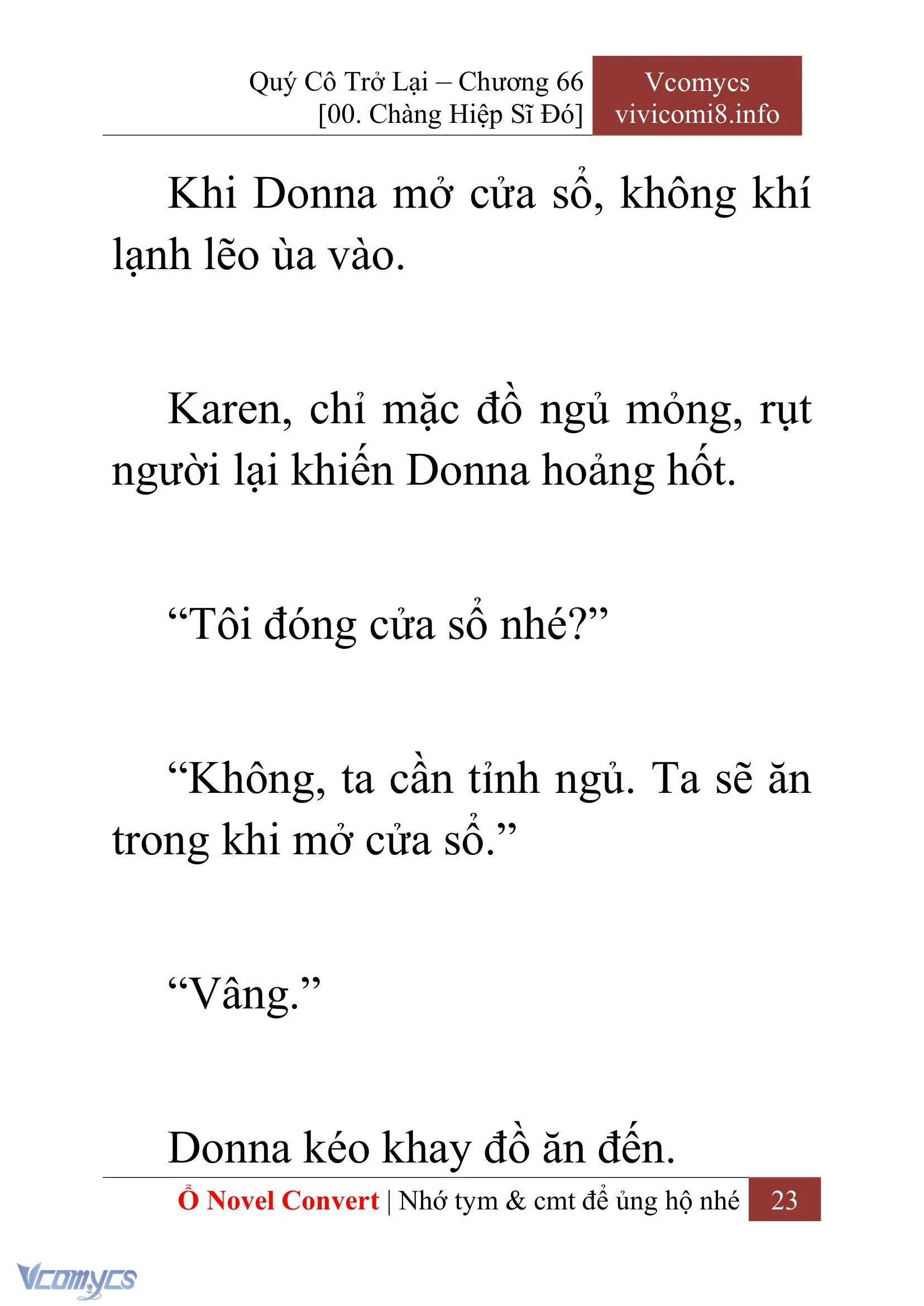 [Novel] Quý Cô Trở Lại Chapter  66 - 25