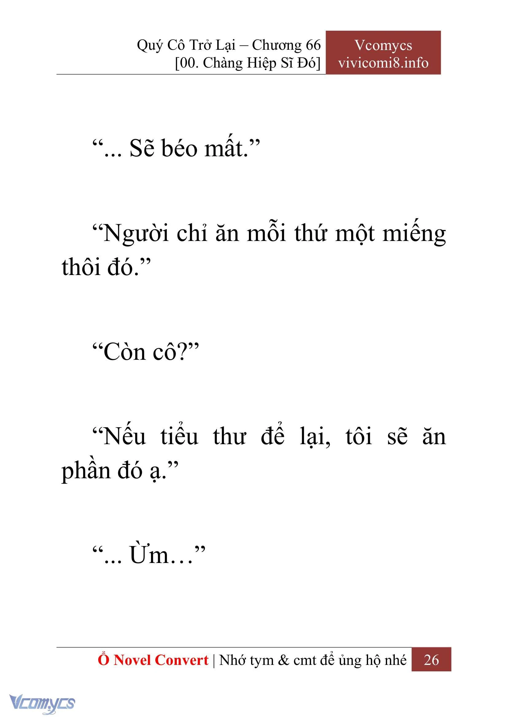 [Novel] Quý Cô Trở Lại Chapter  66 - 28