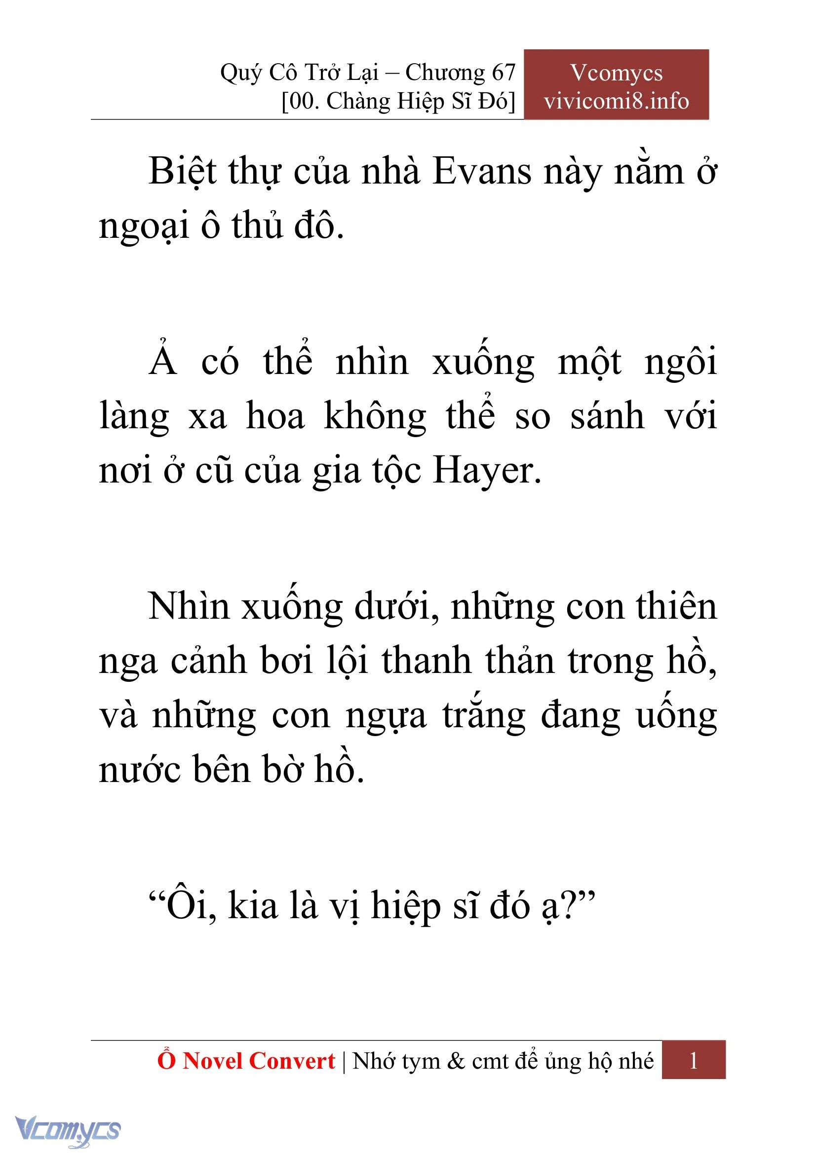 [Novel] Quý Cô Trở Lại Chapter  67 - 3