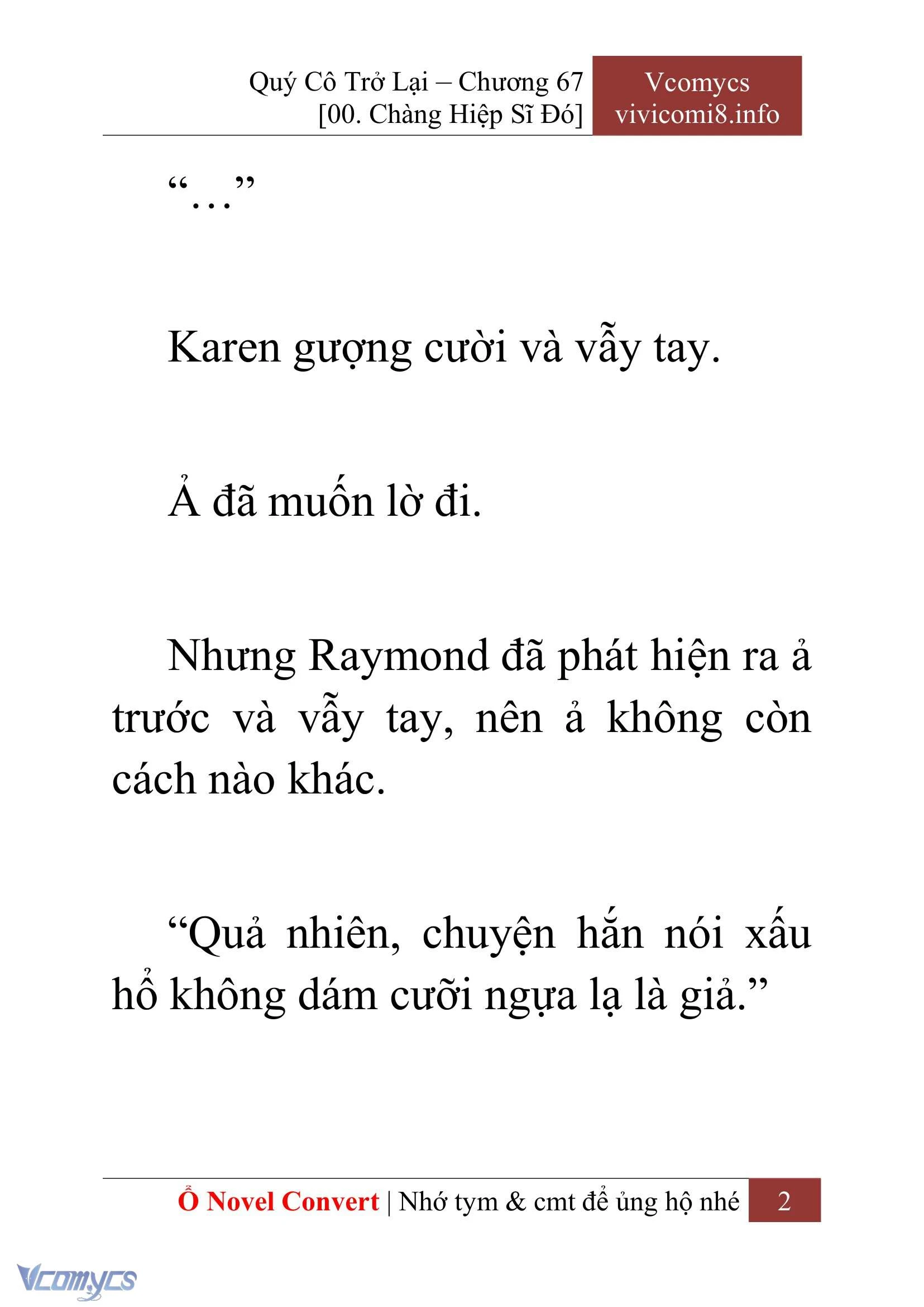 [Novel] Quý Cô Trở Lại Chapter  67 - 4
