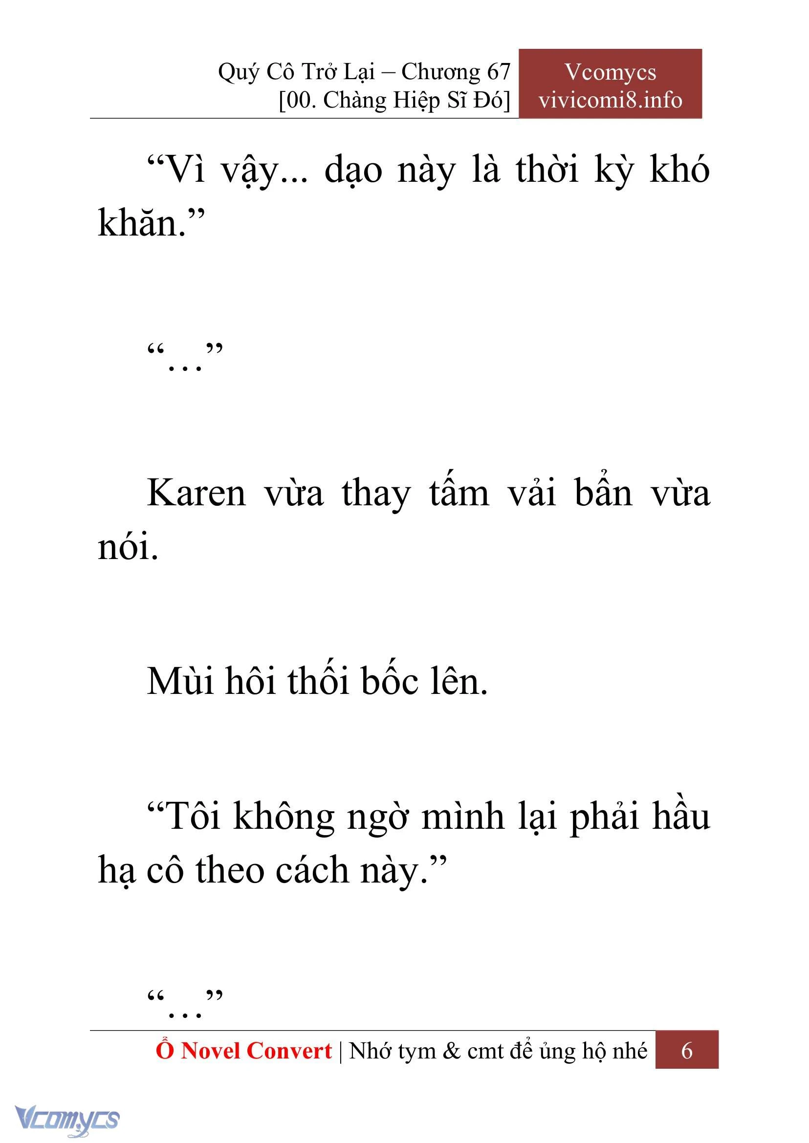 [Novel] Quý Cô Trở Lại Chapter  67 - 8