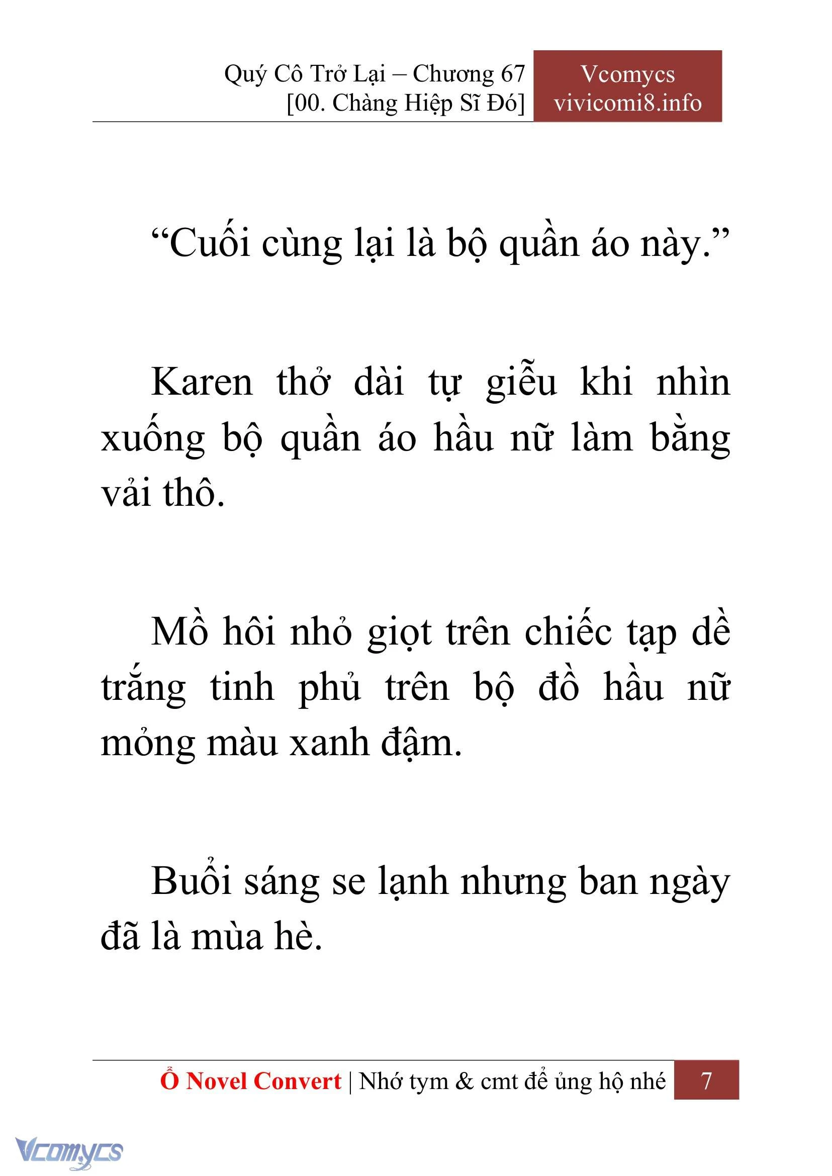 [Novel] Quý Cô Trở Lại Chapter  67 - 9