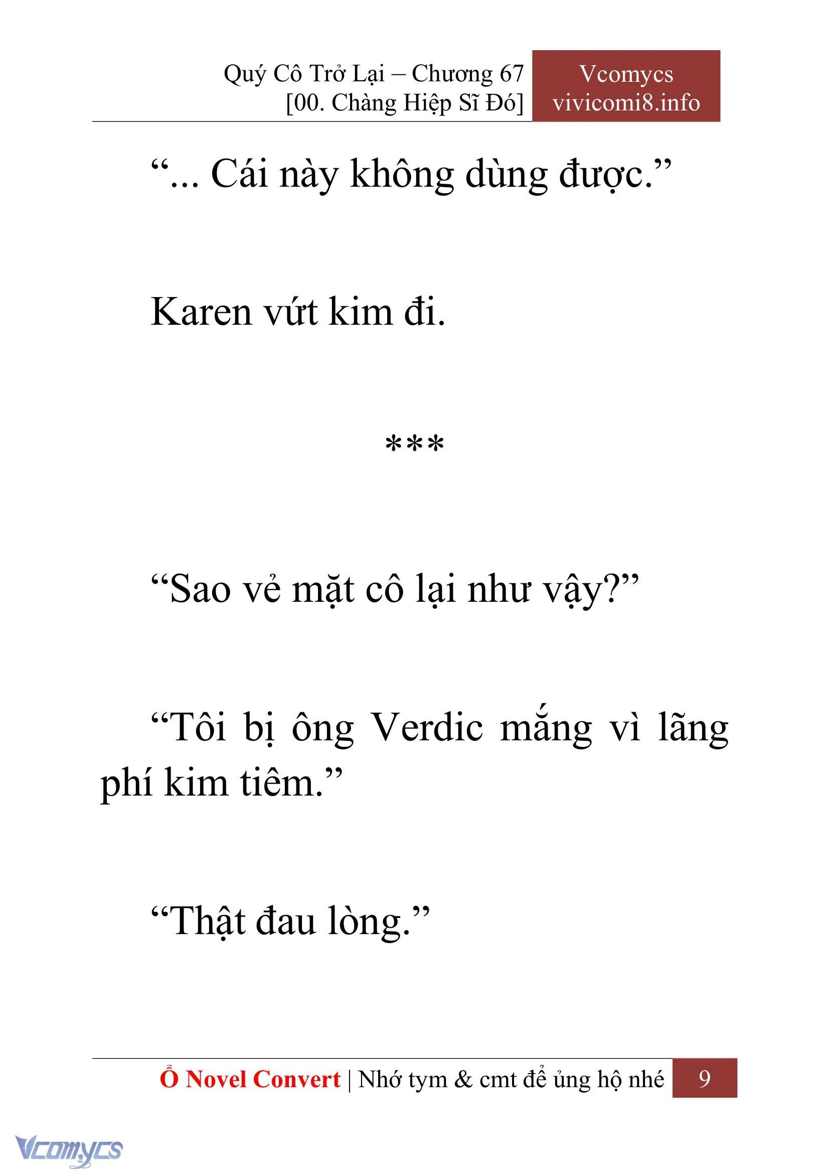 [Novel] Quý Cô Trở Lại Chapter  67 - 11