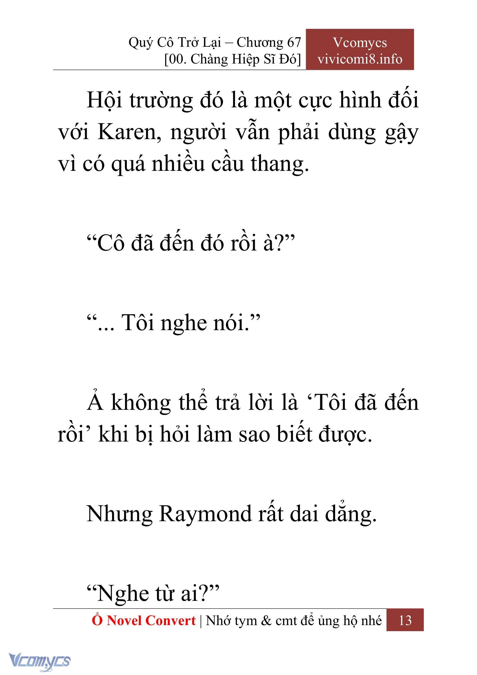 [Novel] Quý Cô Trở Lại Chapter  67 - 15