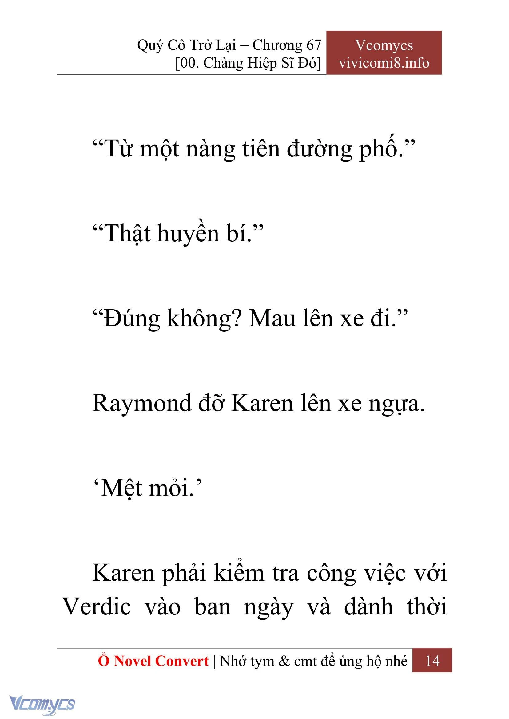 [Novel] Quý Cô Trở Lại Chapter  67 - 16