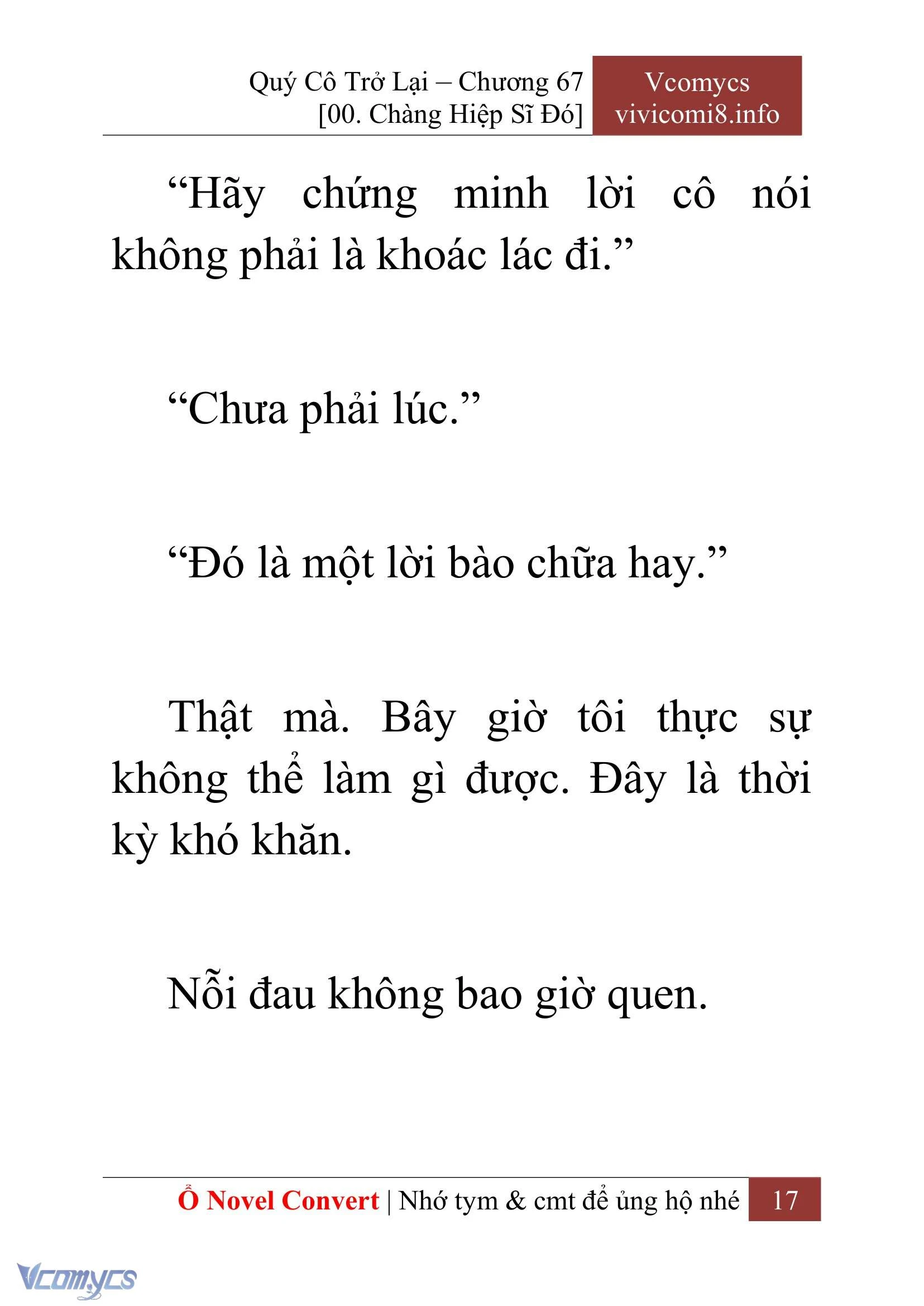 [Novel] Quý Cô Trở Lại Chapter  67 - 19