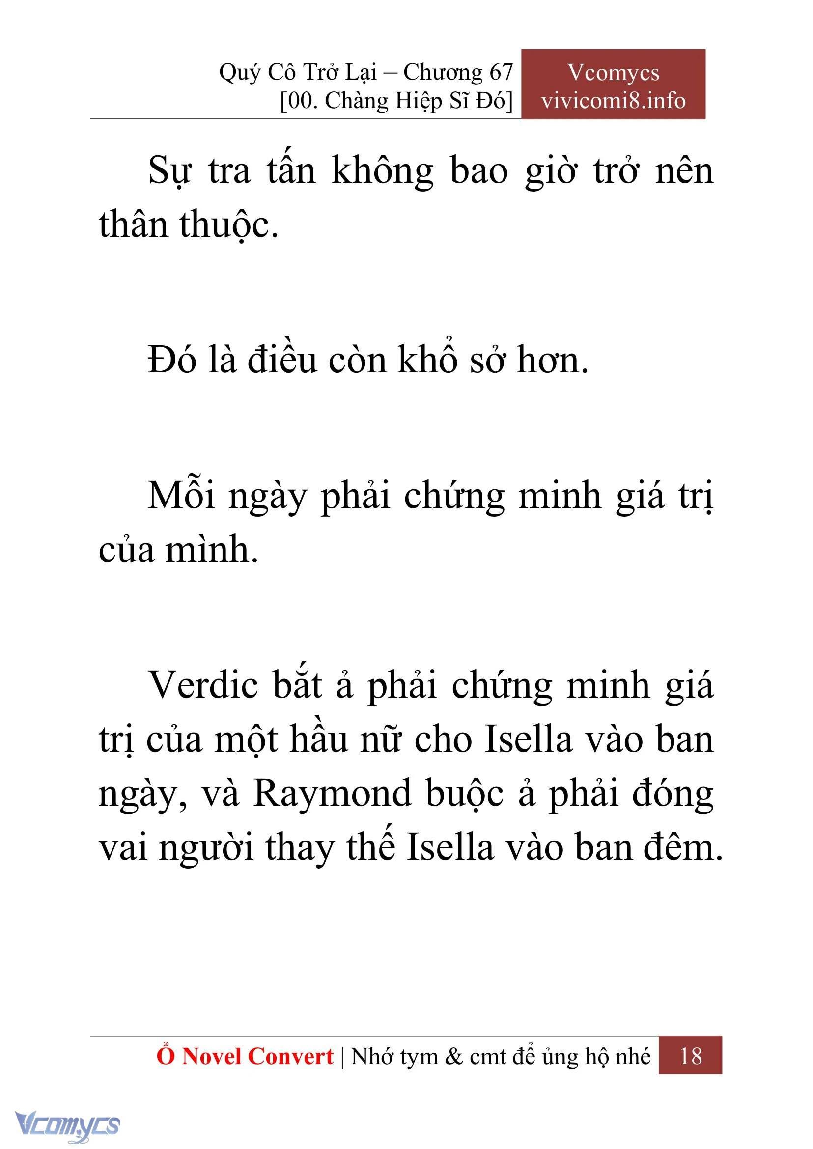 [Novel] Quý Cô Trở Lại Chapter  67 - 20