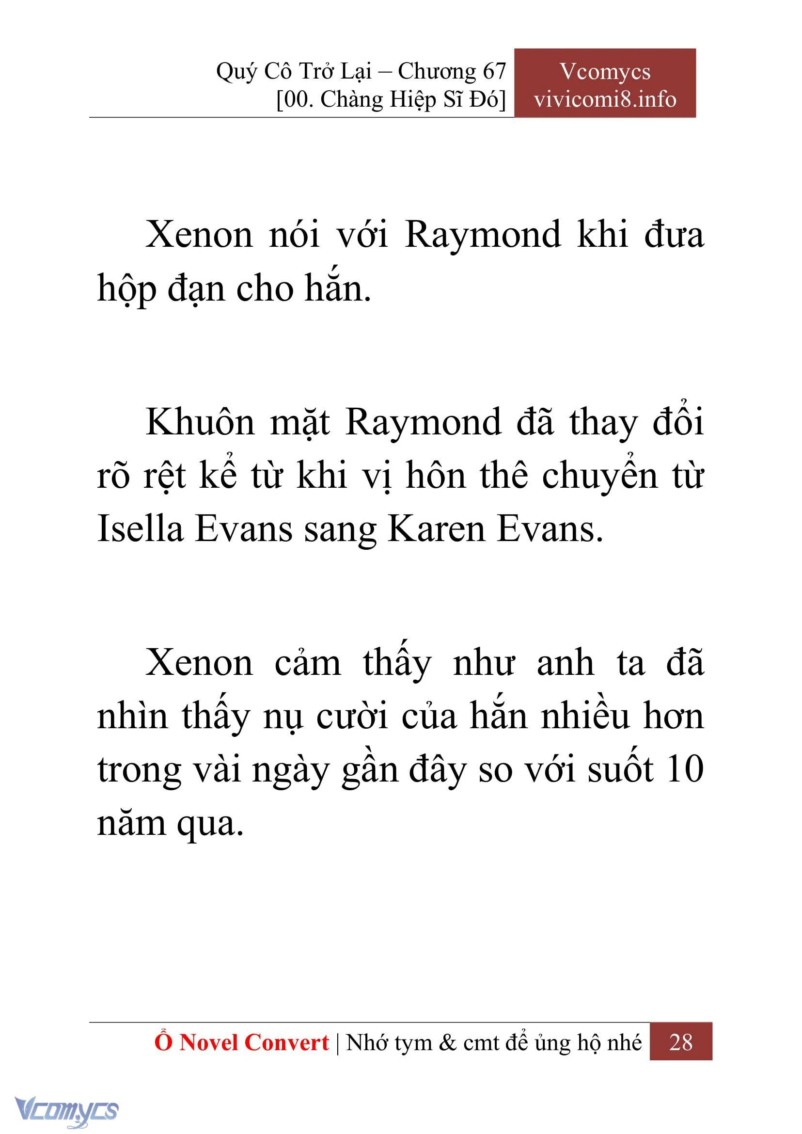 [Novel] Quý Cô Trở Lại Chapter  67 - 30