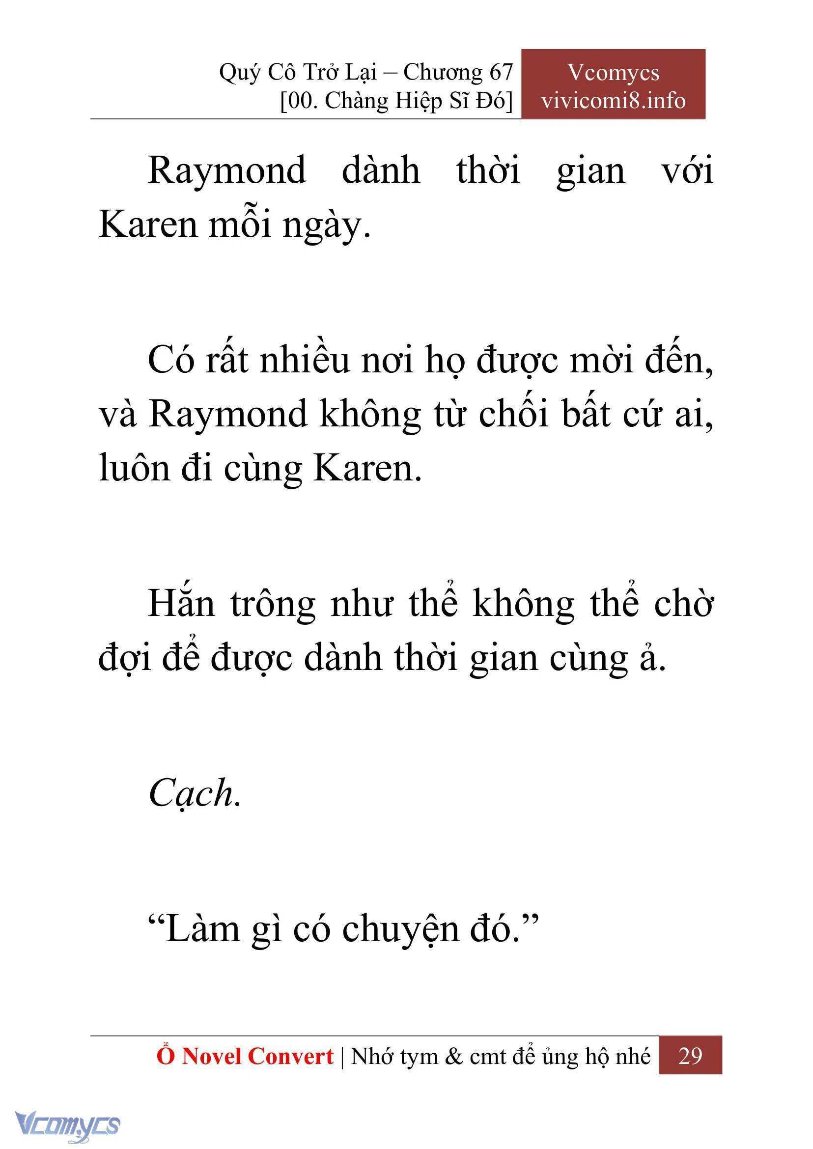 [Novel] Quý Cô Trở Lại Chapter  67 - 31