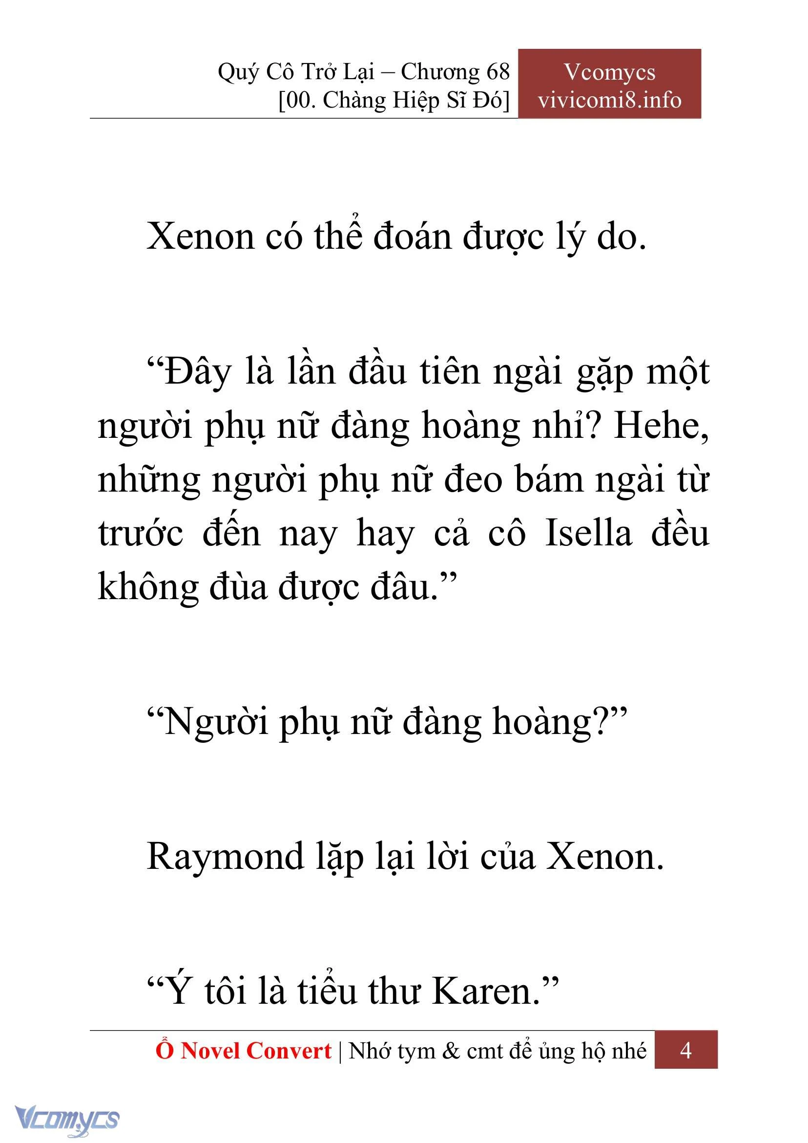 [Novel] Quý Cô Trở Lại Chapter  68 - 6