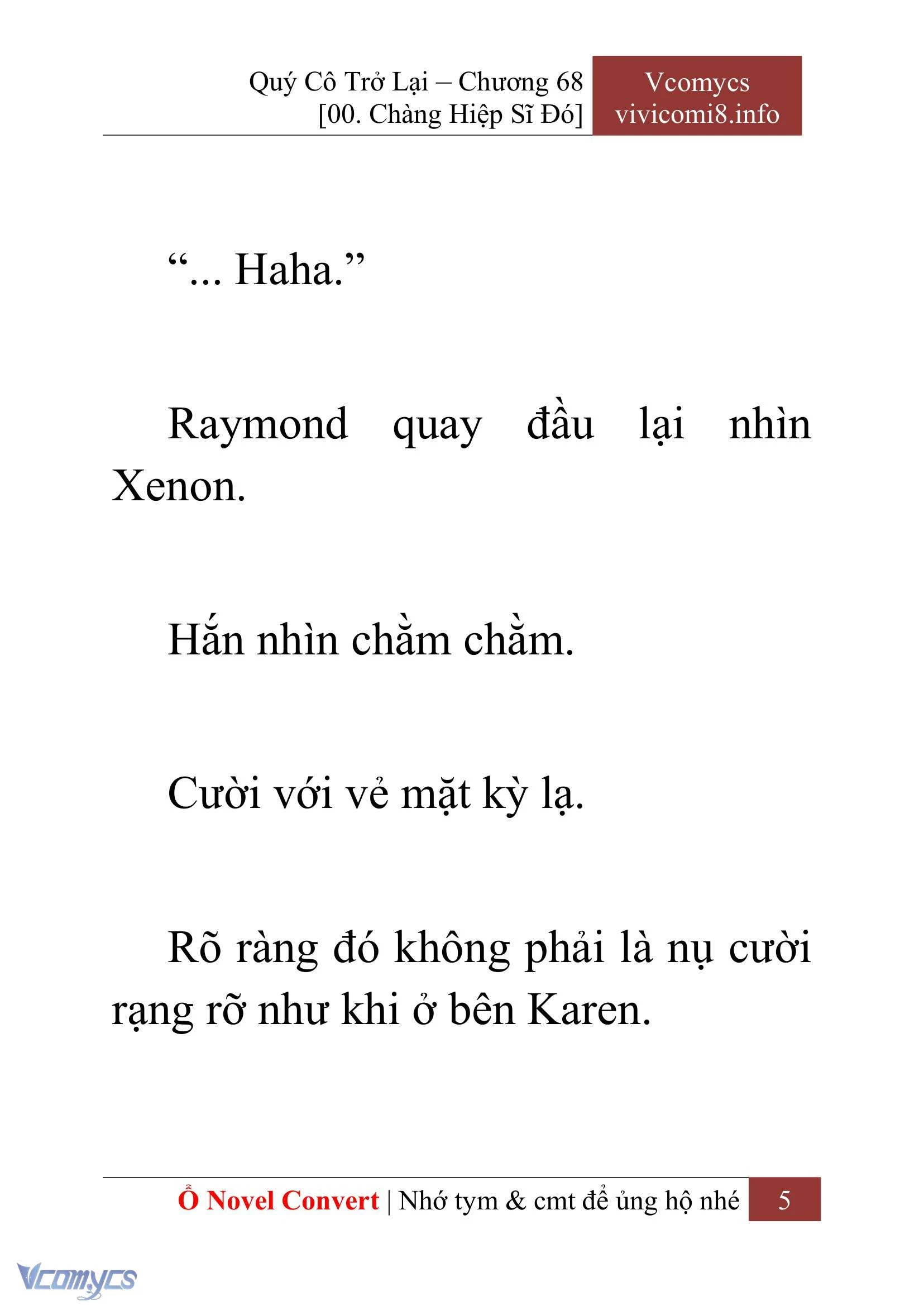 [Novel] Quý Cô Trở Lại Chapter  68 - 7