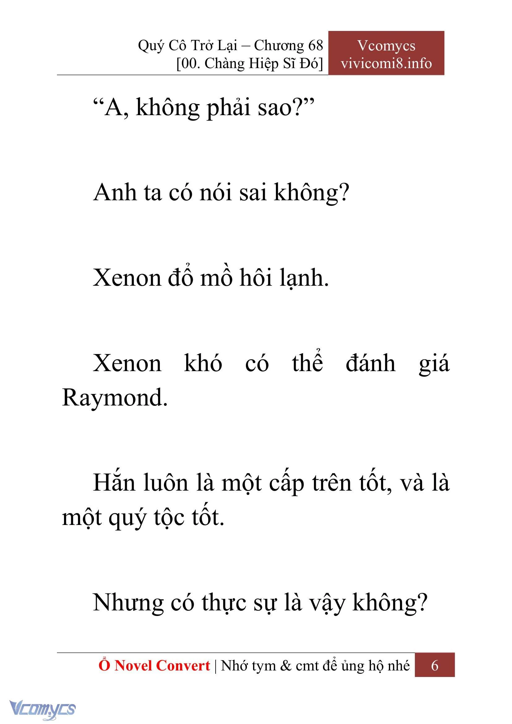 [Novel] Quý Cô Trở Lại Chapter  68 - 8