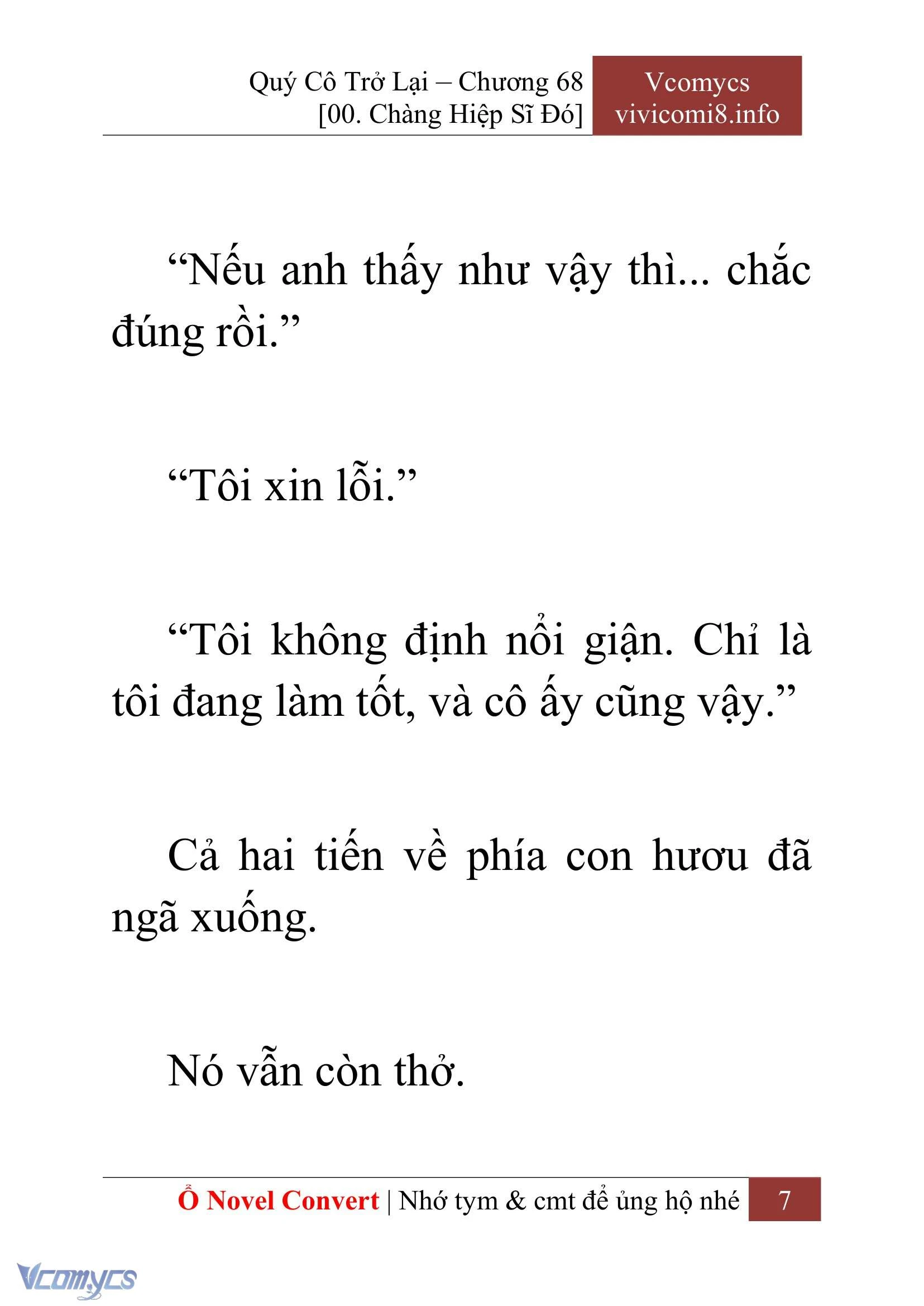[Novel] Quý Cô Trở Lại Chapter  68 - 9