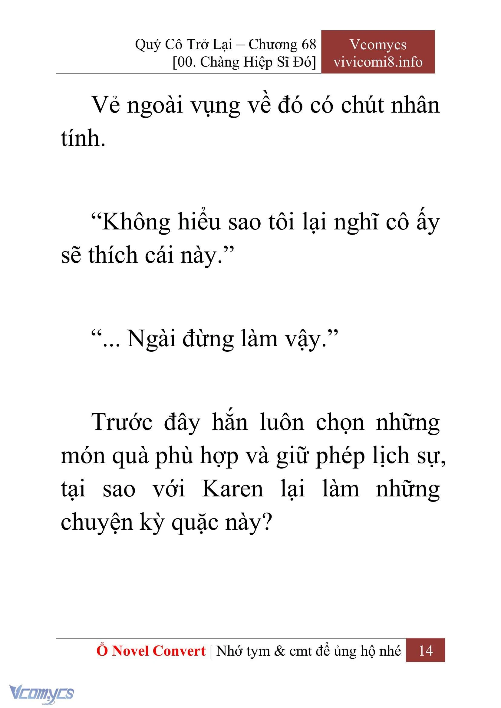 [Novel] Quý Cô Trở Lại Chapter  68 - 16