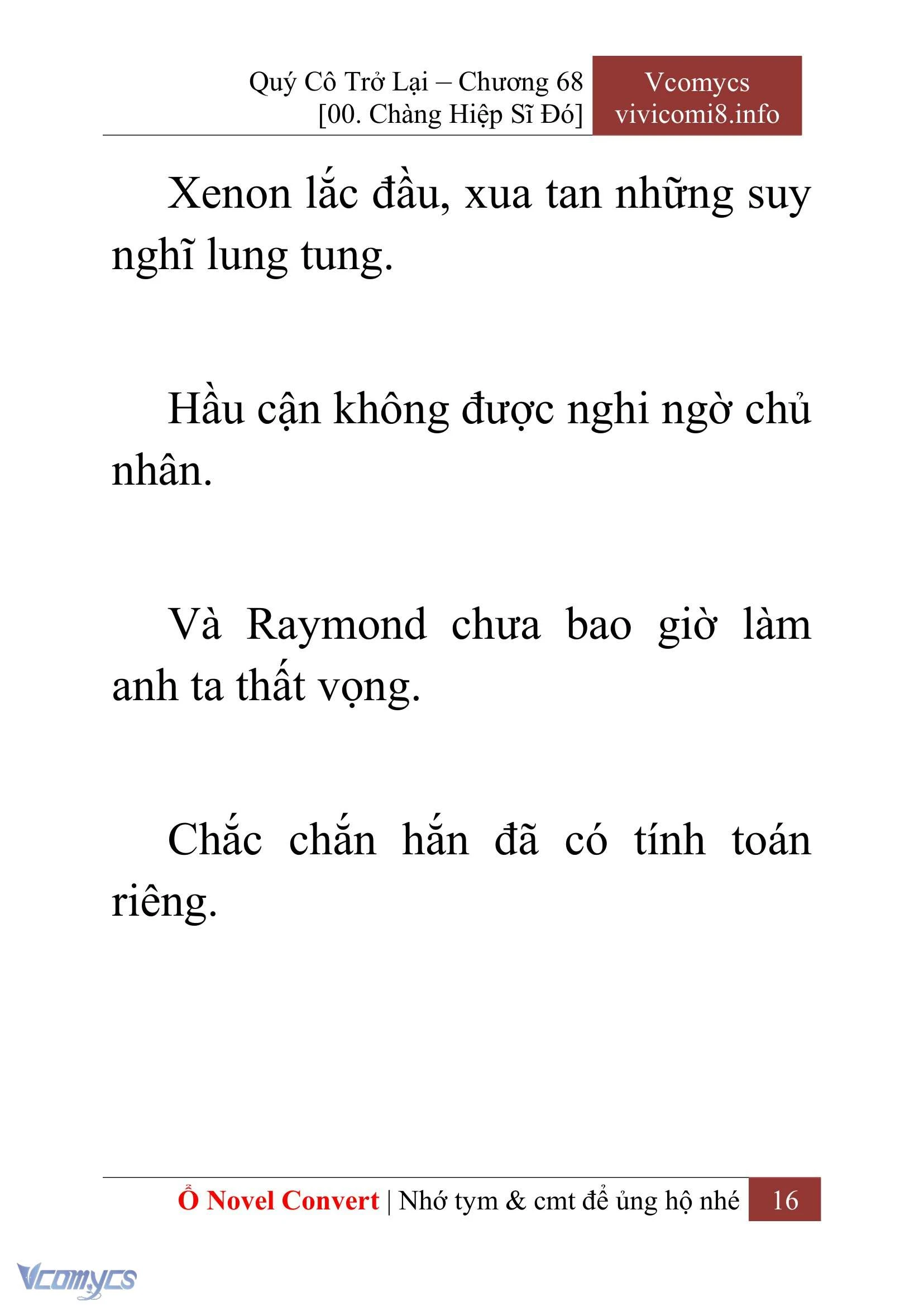 [Novel] Quý Cô Trở Lại Chapter  68 - 18