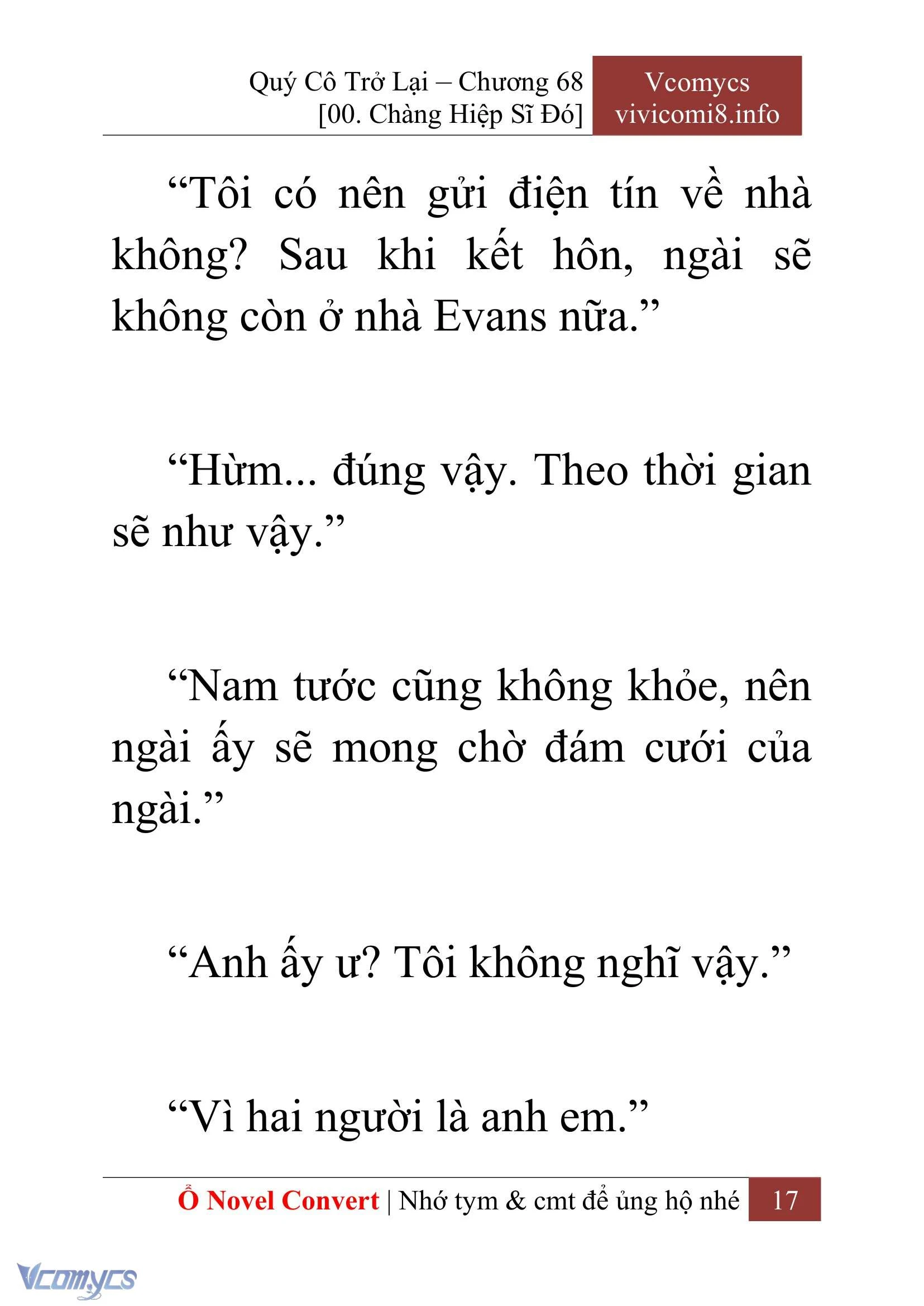 [Novel] Quý Cô Trở Lại Chapter  68 - 19
