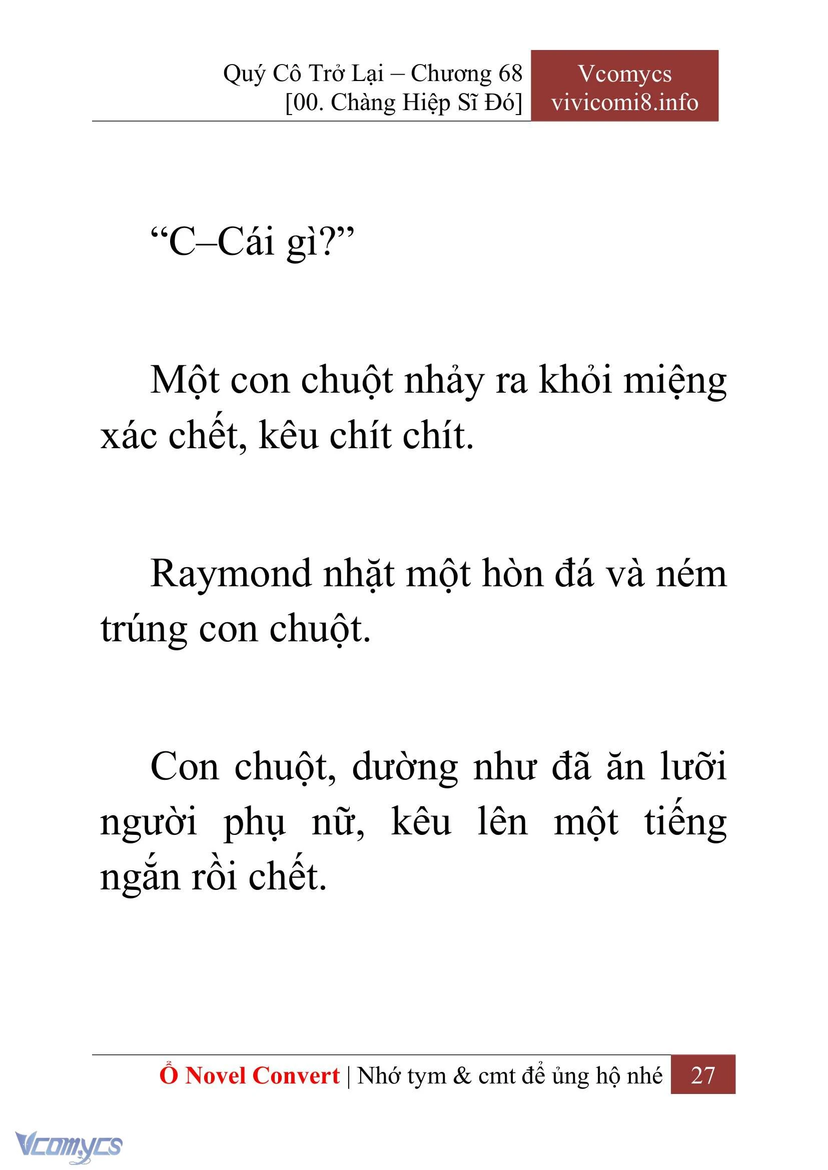 [Novel] Quý Cô Trở Lại Chapter  68 - 29