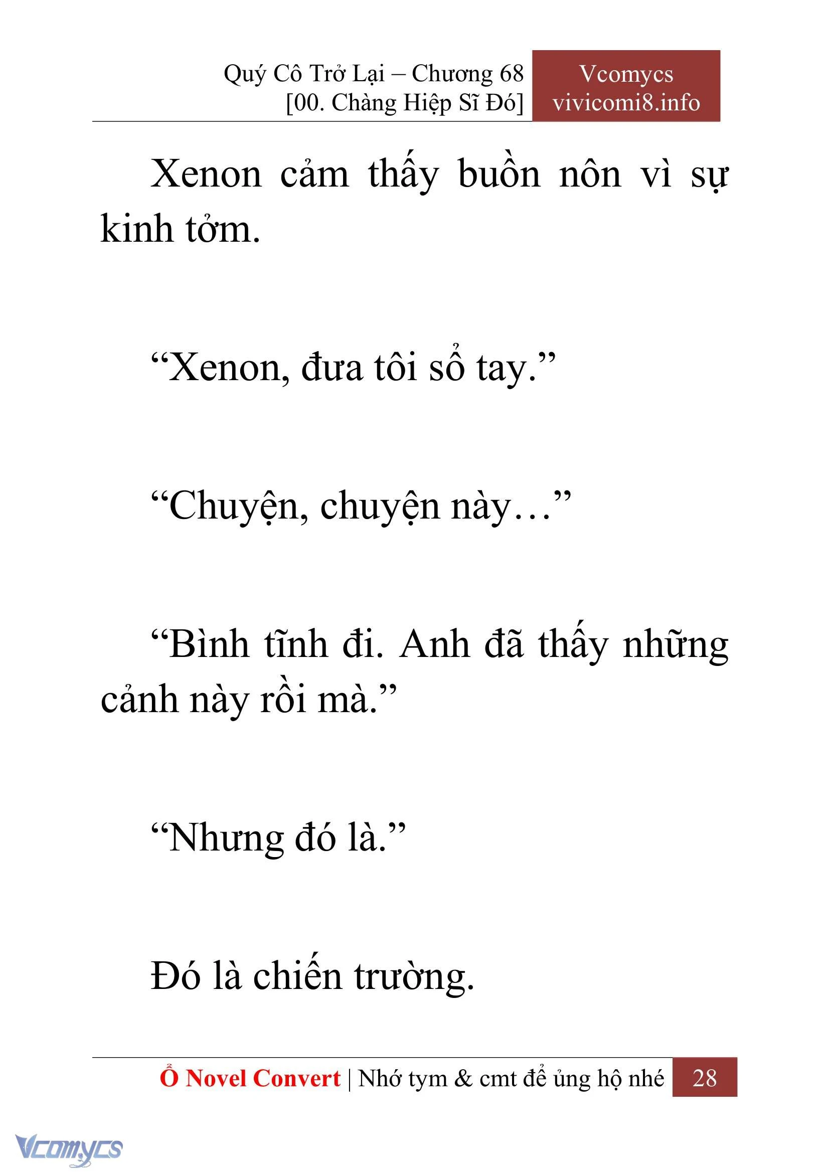 [Novel] Quý Cô Trở Lại Chapter  68 - 30